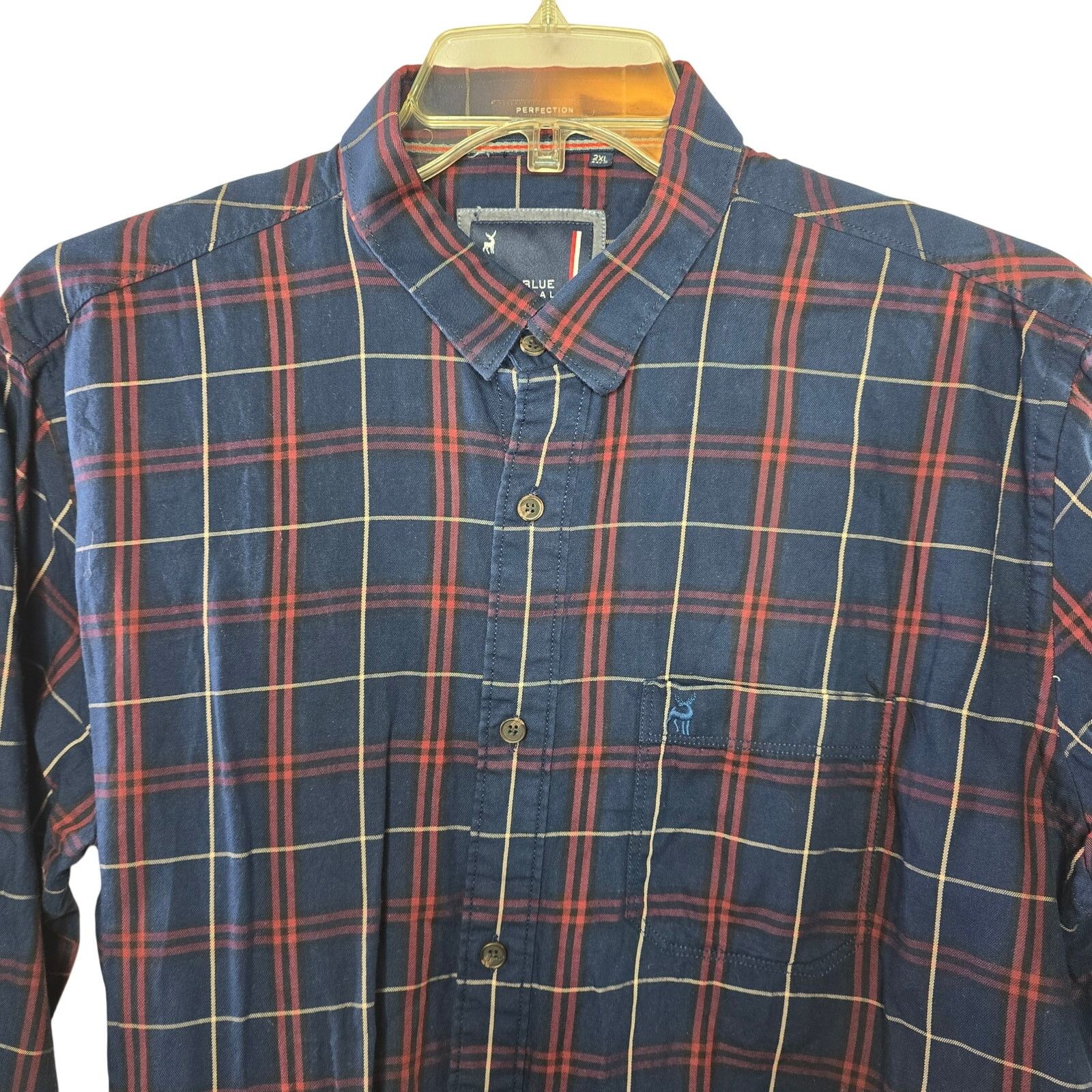 Other River Blue Flex Series RB 21 Plaid Button-up Shirt Size 2XL Size US XXL / EU 58 / 5 - 2 Thumbnail
