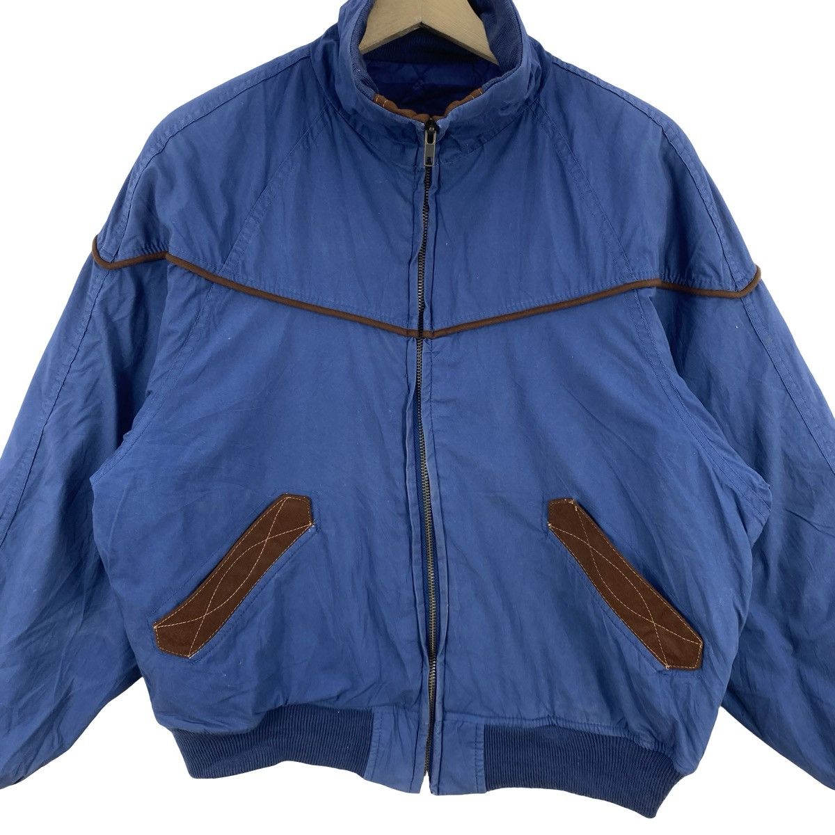 Edwin Vintage SOMETHING EDWIN Bomber Jacket Quilted Lining Casual Size US M / EU 48-50 / 2 - 6 Thumbnail