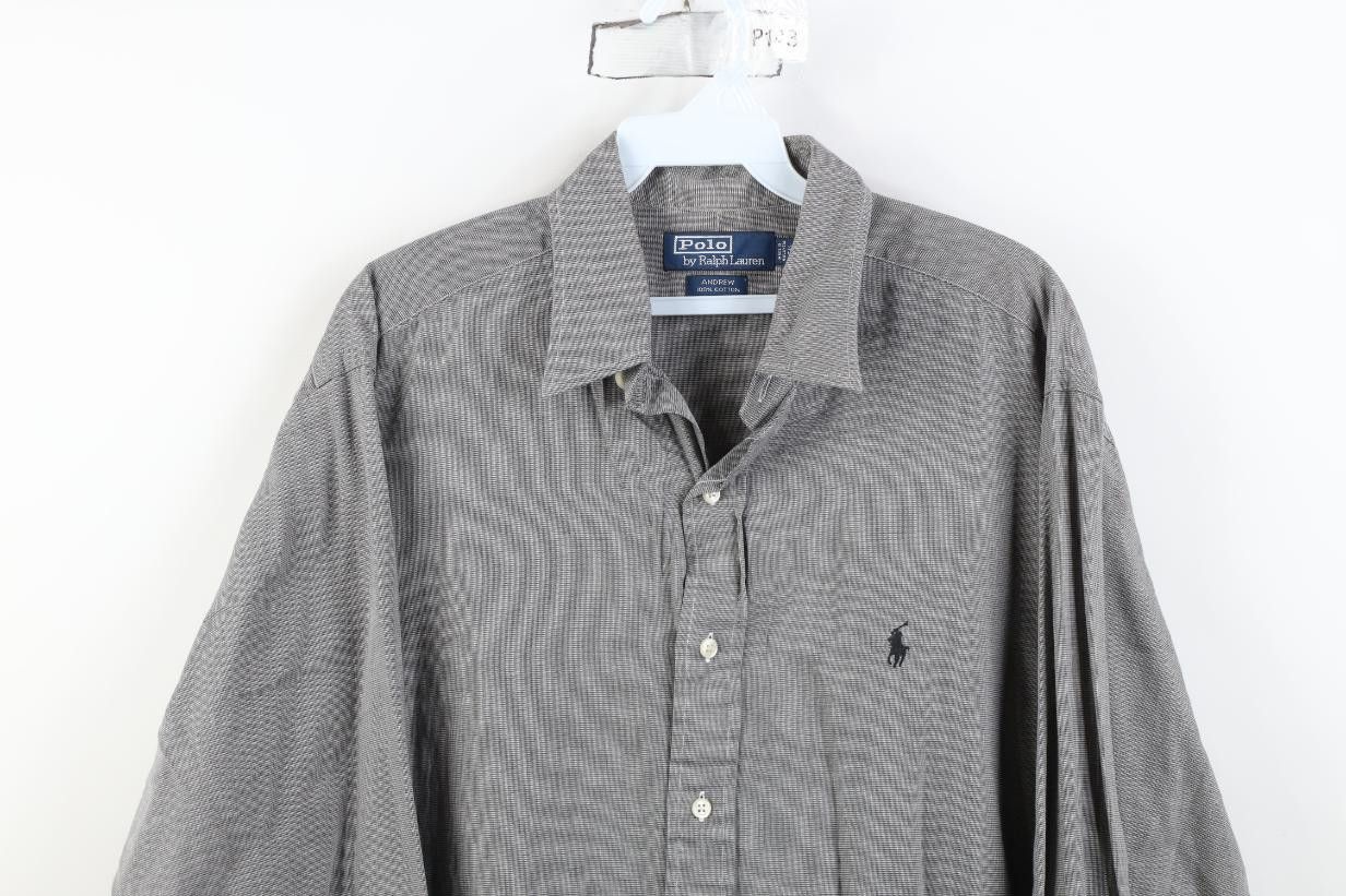 Polo Ralph Lauren Vintage 90s Ralph Lauren Andrew Collared Button Shirt Cotton Size US M / EU 48-50 / 2 - 2 Thumbnail