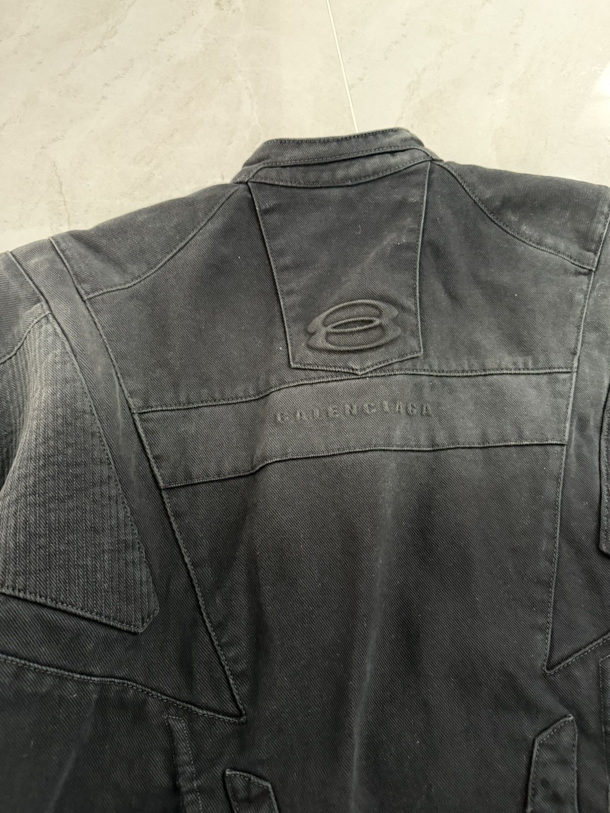 Balenciaga Balenciaga Runway Denim Unity Racer Jacket Sz.1 Size US S / EU 44-46 / 1 - 7 Thumbnail
