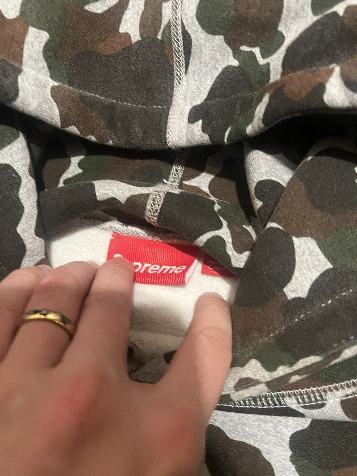 Supreme 2012 Supreme Duck Camo Bog Logo Hoodie Size US L / EU 52-54 / 3 - 3 Thumbnail