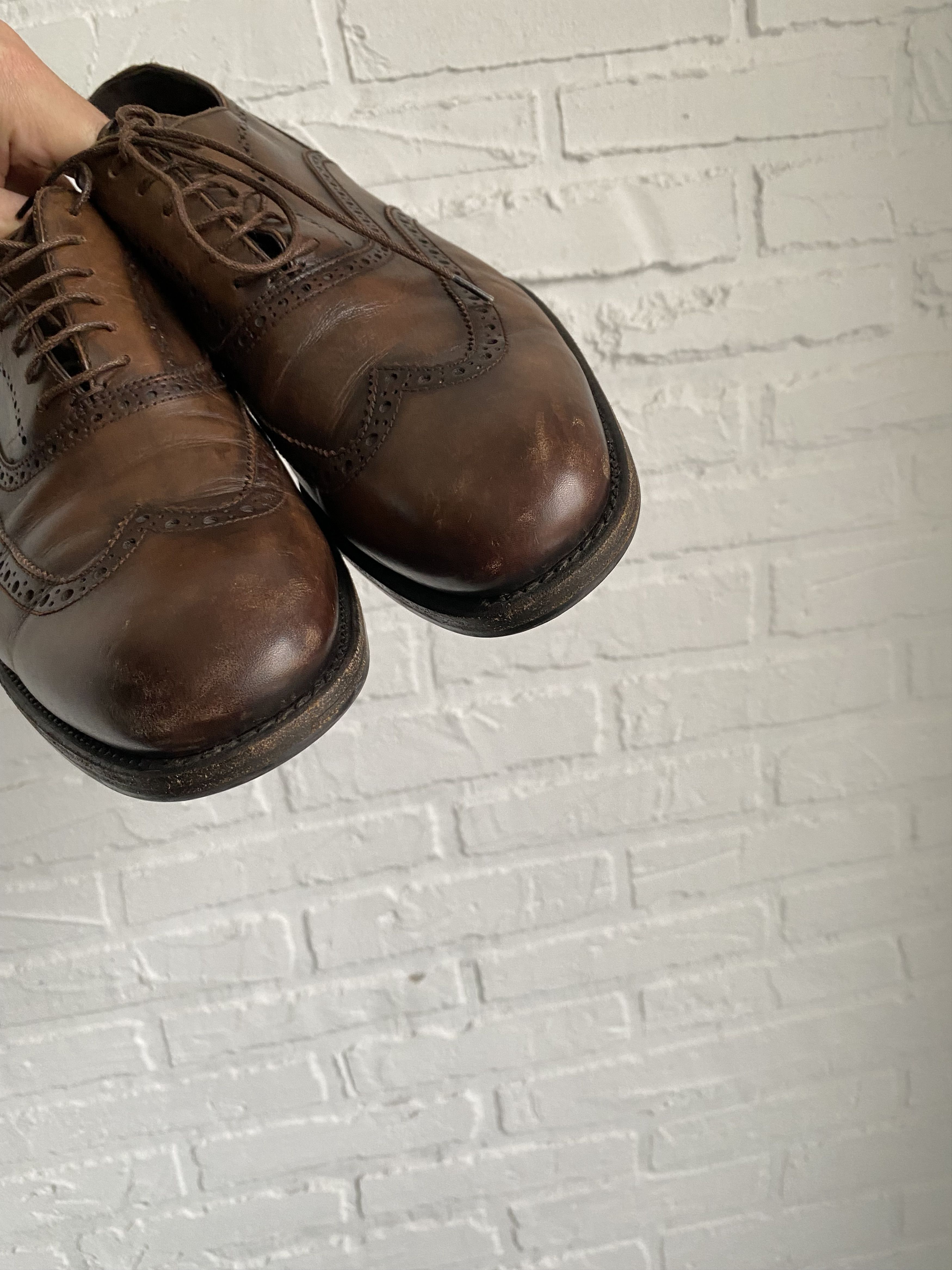 Ermenegildo Zegna Ermenegildo Zegna Brogue Leather Lace Up shoes Size US 8.5 / EU 41-42 - 5 Thumbnail