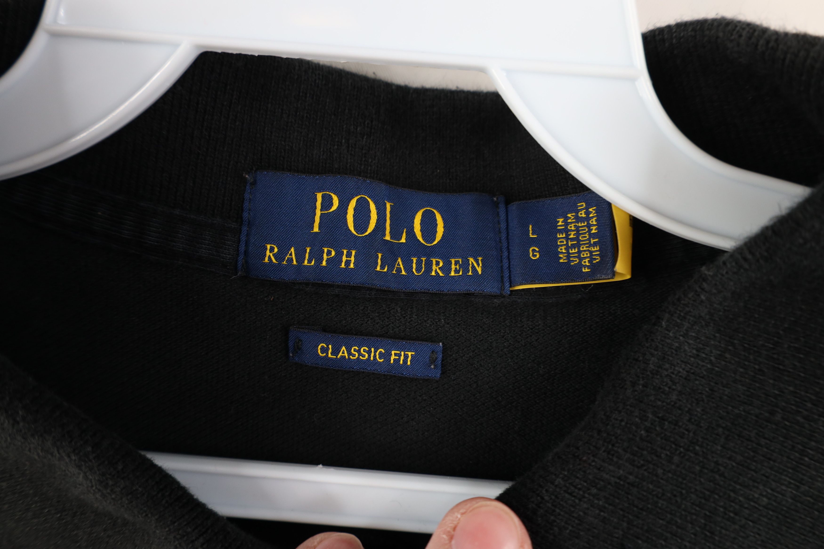 Ralph Lauren Vintage Y2K Ralph Lauren Long Sleeve Rugby Polo Shirt Black Size US L / EU 52-54 / 3 - 9 Thumbnail