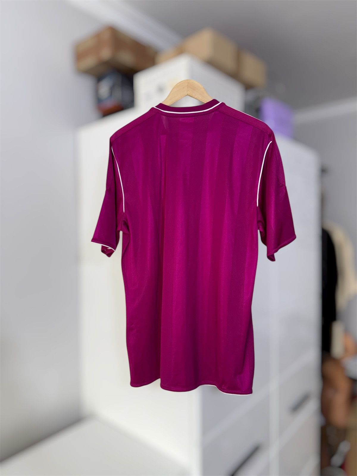Adidas Shalke 04 vintage shirt purple 2012 Size US L / EU 52-54 / 3 - 2 Thumbnail