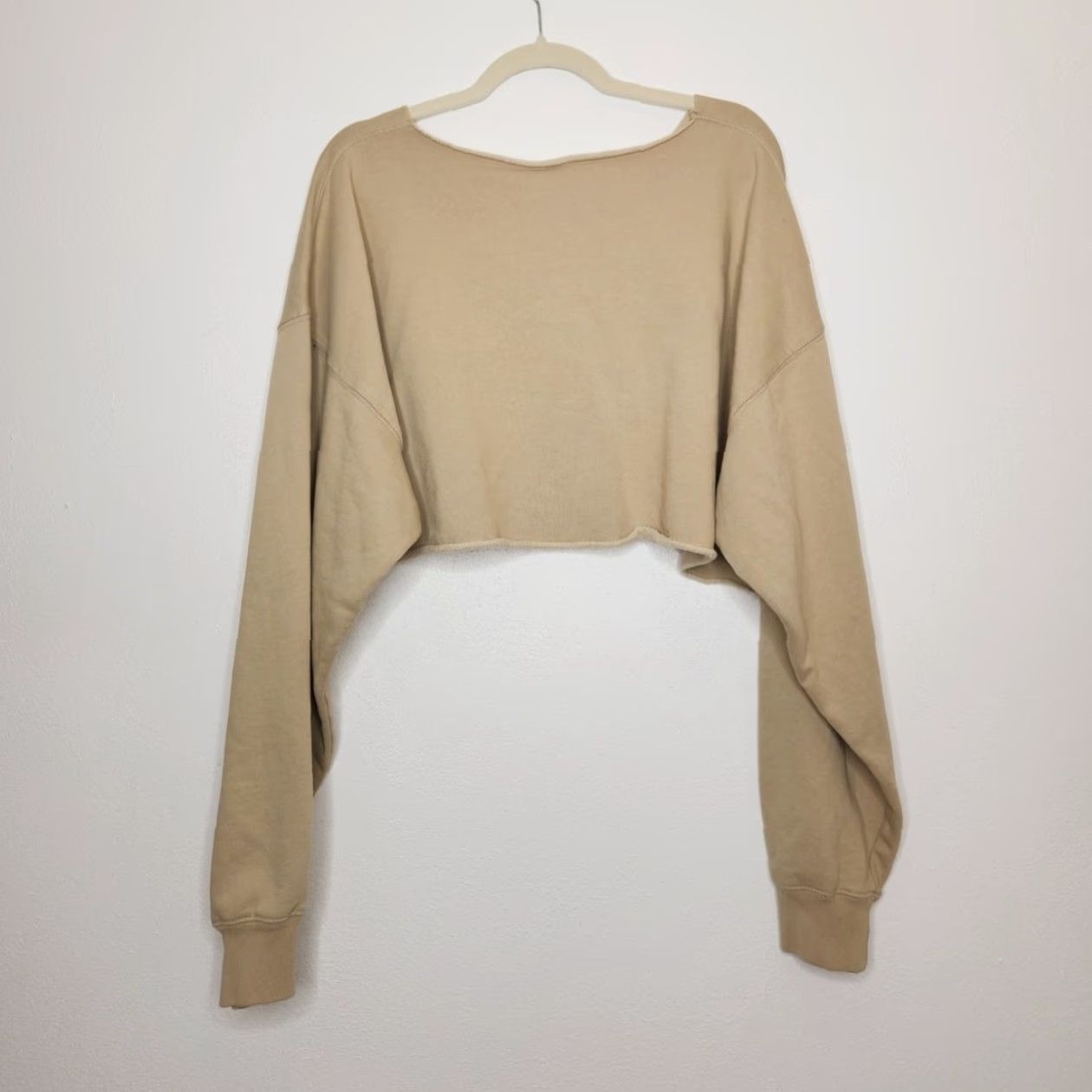 Vintage VINTAGE John Galt Shirt Womens One Size Tan NWT y2k Workou t Crop Sweatshirt Tank Khaki Potency? Size ONE SIZE - 5 Thumbnail