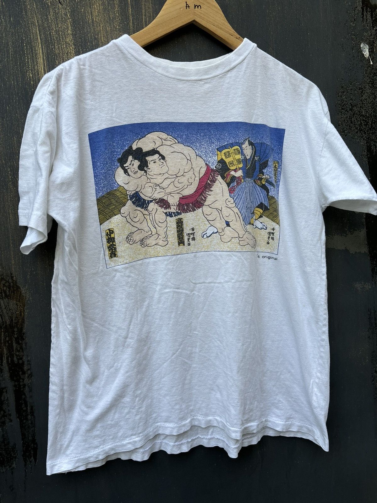Vintage RARE! Vintage 80’s Sumo Japan Art Size US M / EU 48-50 / 2 - 2 Thumbnail