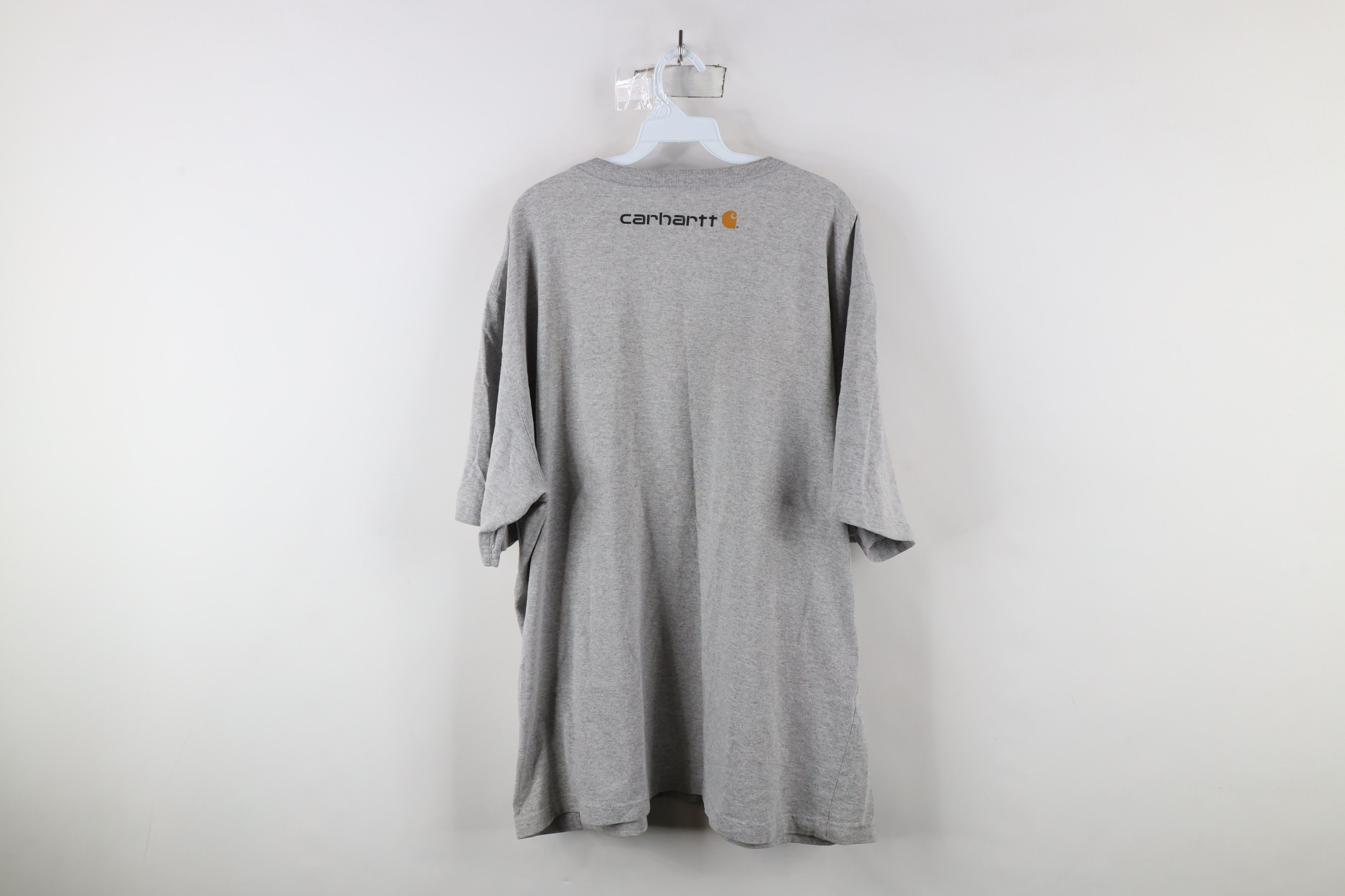 Carhartt × Vintage Vintage Carhartt Big Logo Short Sleeve T-Shirt Heather Gray Size US XXL / EU 58 / 5 - 12 Thumbnail