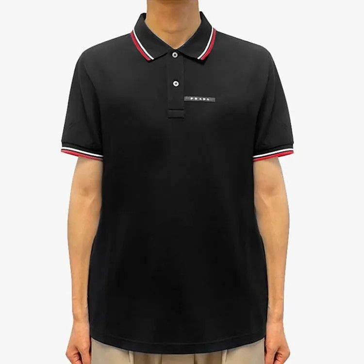 Prada o1mt1gz0924 Short Sleeve Polo Shirt in Black Size US S / EU 44-46 / 1 - 5 Thumbnail