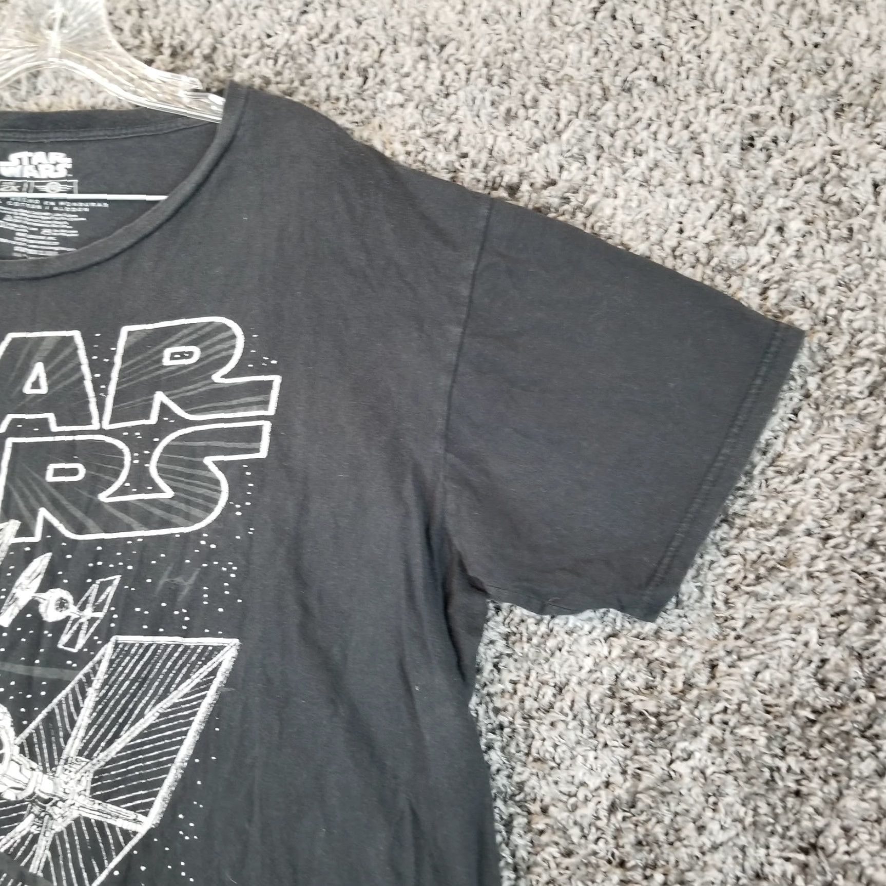 Star Wars Star Wars Mens Black Short Sleeve Tie Fighter Graphic T-Shirt Size 2X Big & Tall Mens Size US 39 - 3 Thumbnail