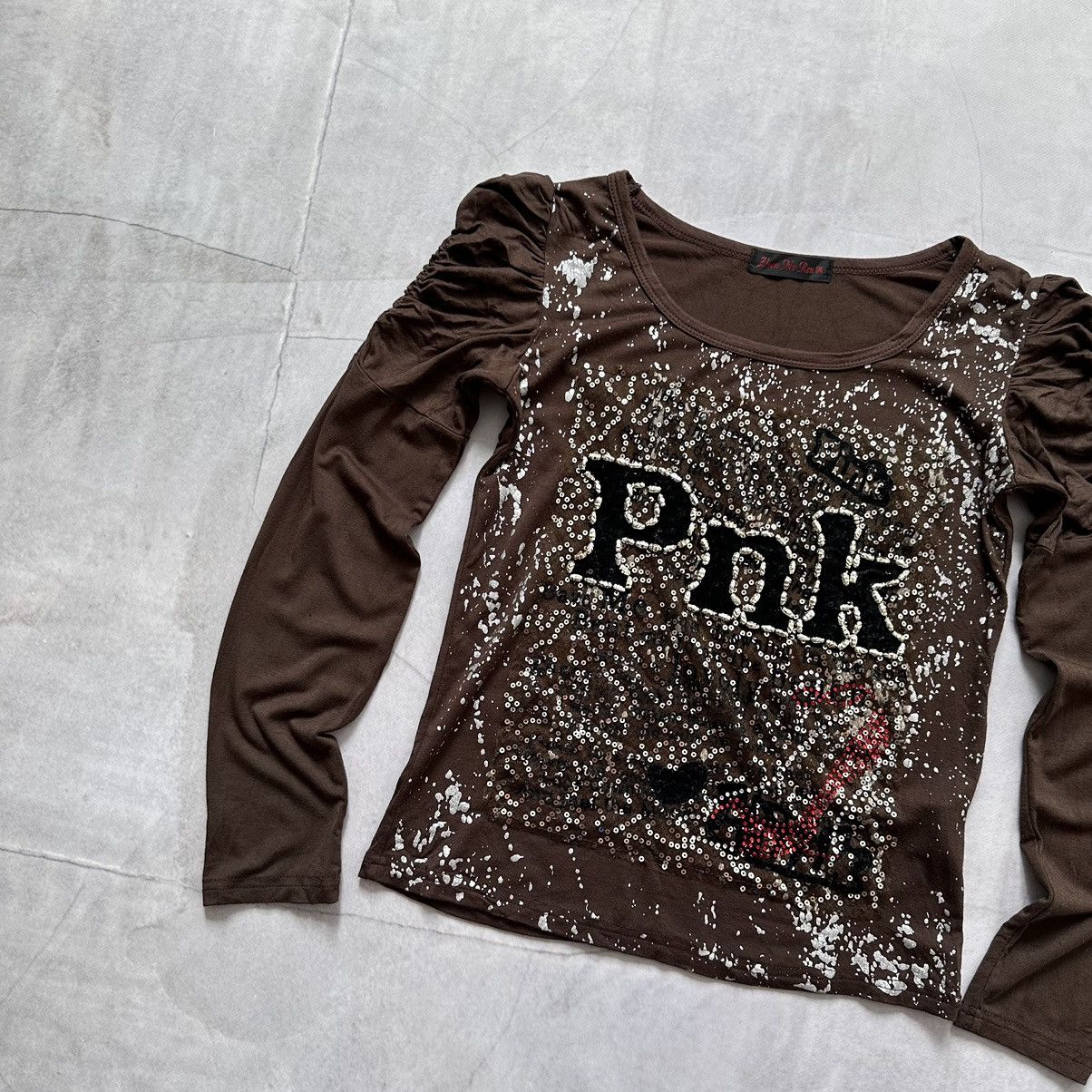 Hysteric Glamour × If Six Was Nine × Japanese Brand Y2K Punk Hysteric Glamour Style Rhinestones Long Sleeve Size M / US 6-8 / IT 42-44 - 2 Thumbnail