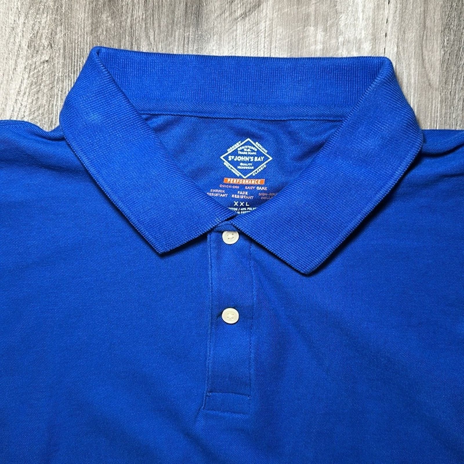 St. Johns Bay St. John’s Bay Performance Quick Dri Easy Care Polo - 2XL Size US XXL / EU 58 / 5 - 5 Thumbnail