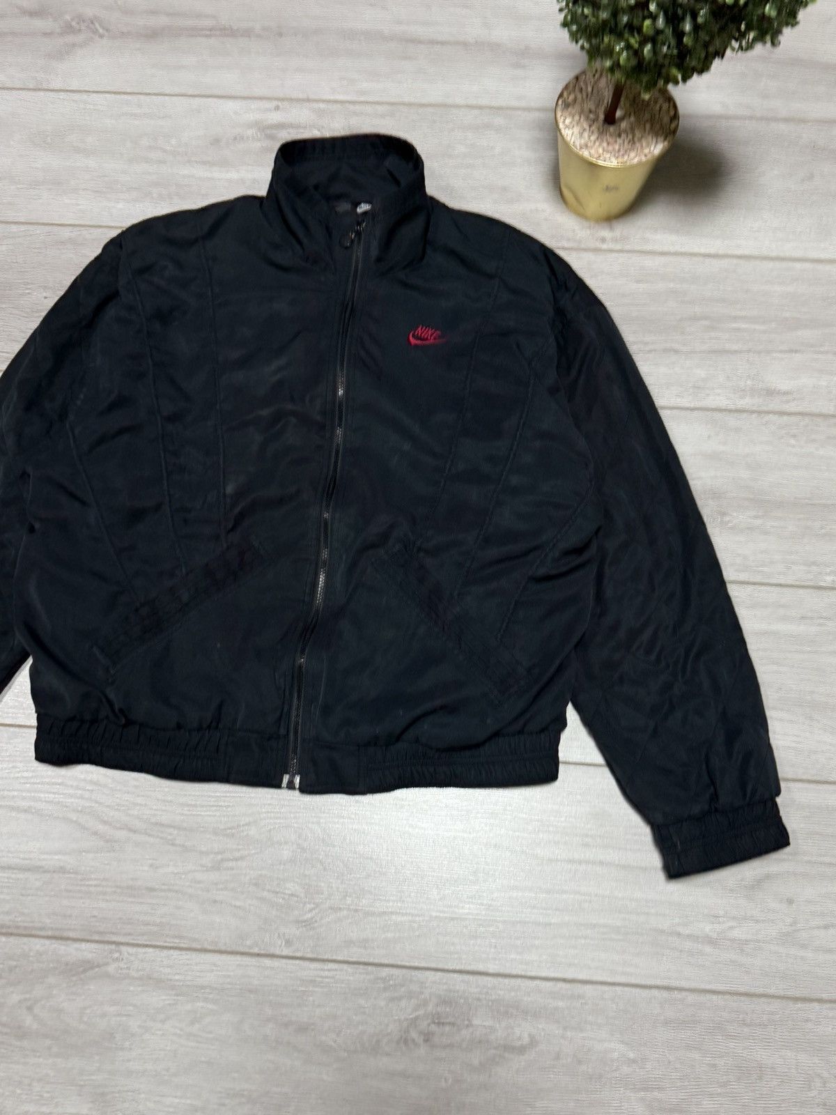 Jordan Brand Nike Jordan vintage 90s big logo jacket zip 1990 Size US XL / EU 56 / 4 - 10 Thumbnail