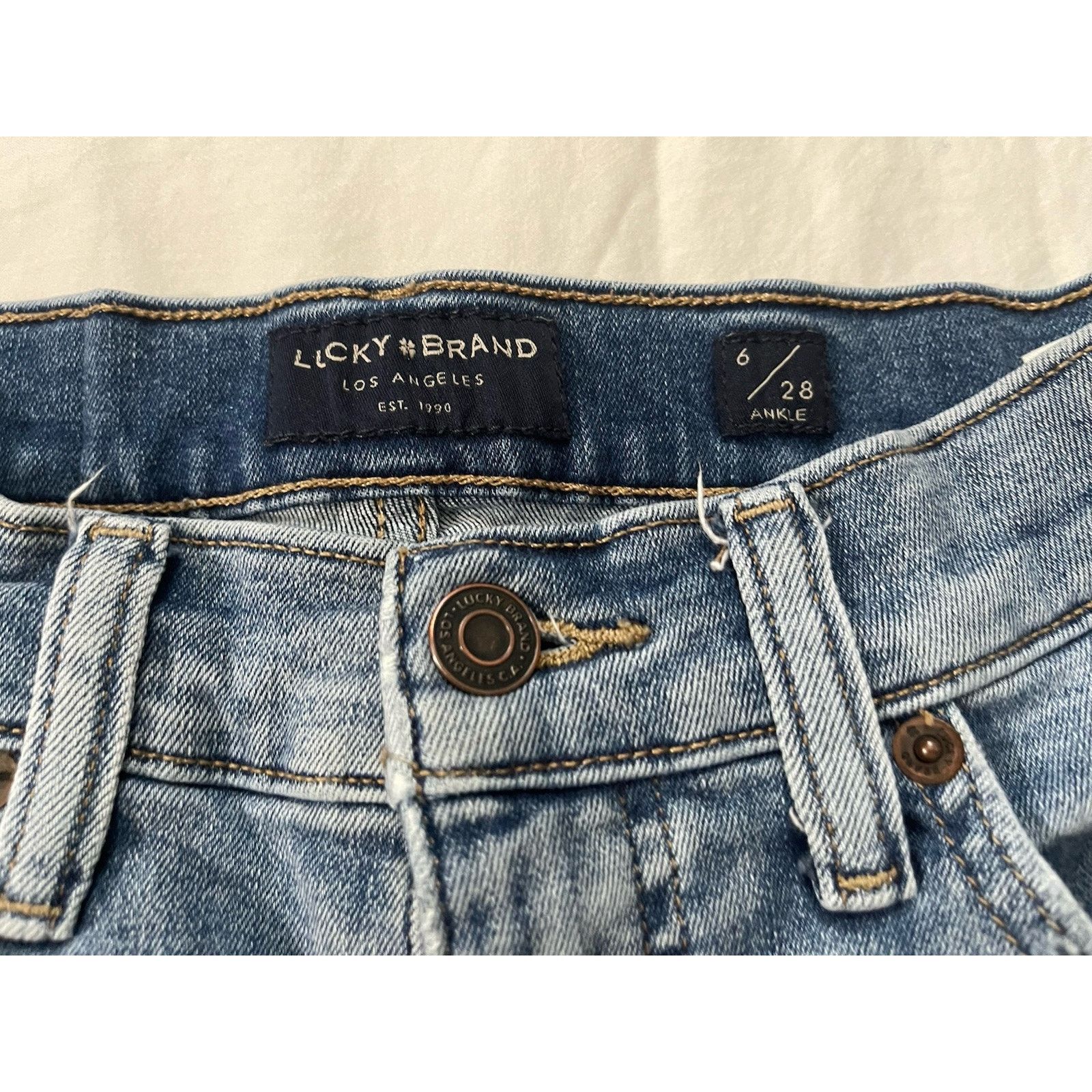 Lucky Brand Lucky Brand Jeans Womens 6/28A Mid Rise Ava Super Skinny Size 28" / US 6 / IT 42 - 4 Thumbnail