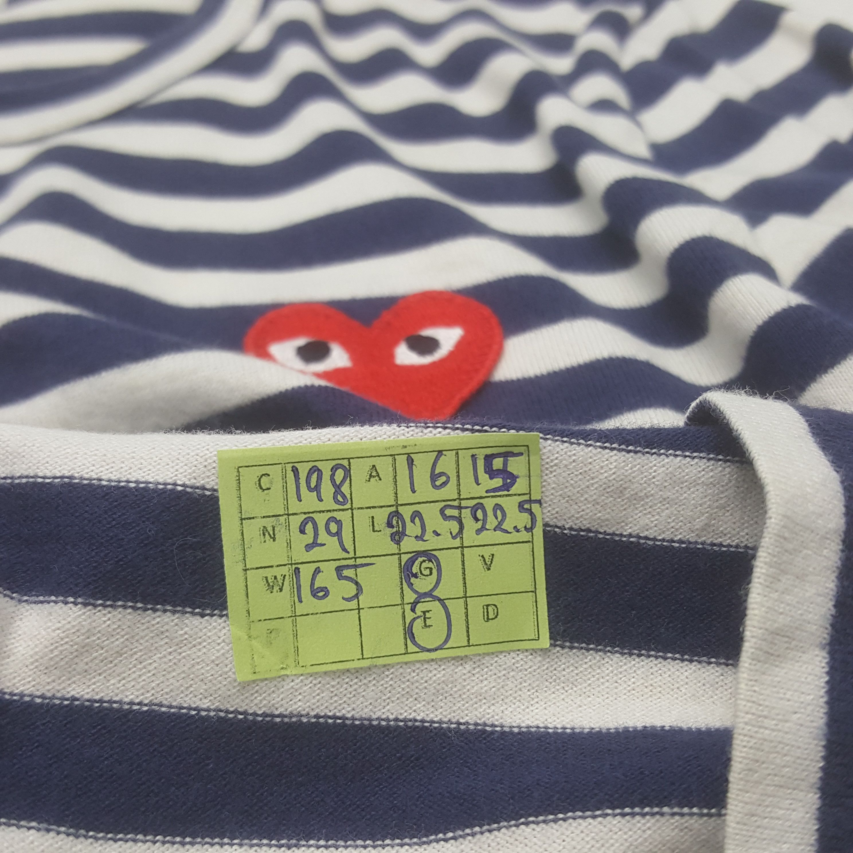 Comme des Garcons PLAY × Japanese Brand × Vintage Vintage Comme Des Garcons Play Japanese Striped T-shirt Size XS / US 0-2 / IT 36-38 - 7 Thumbnail