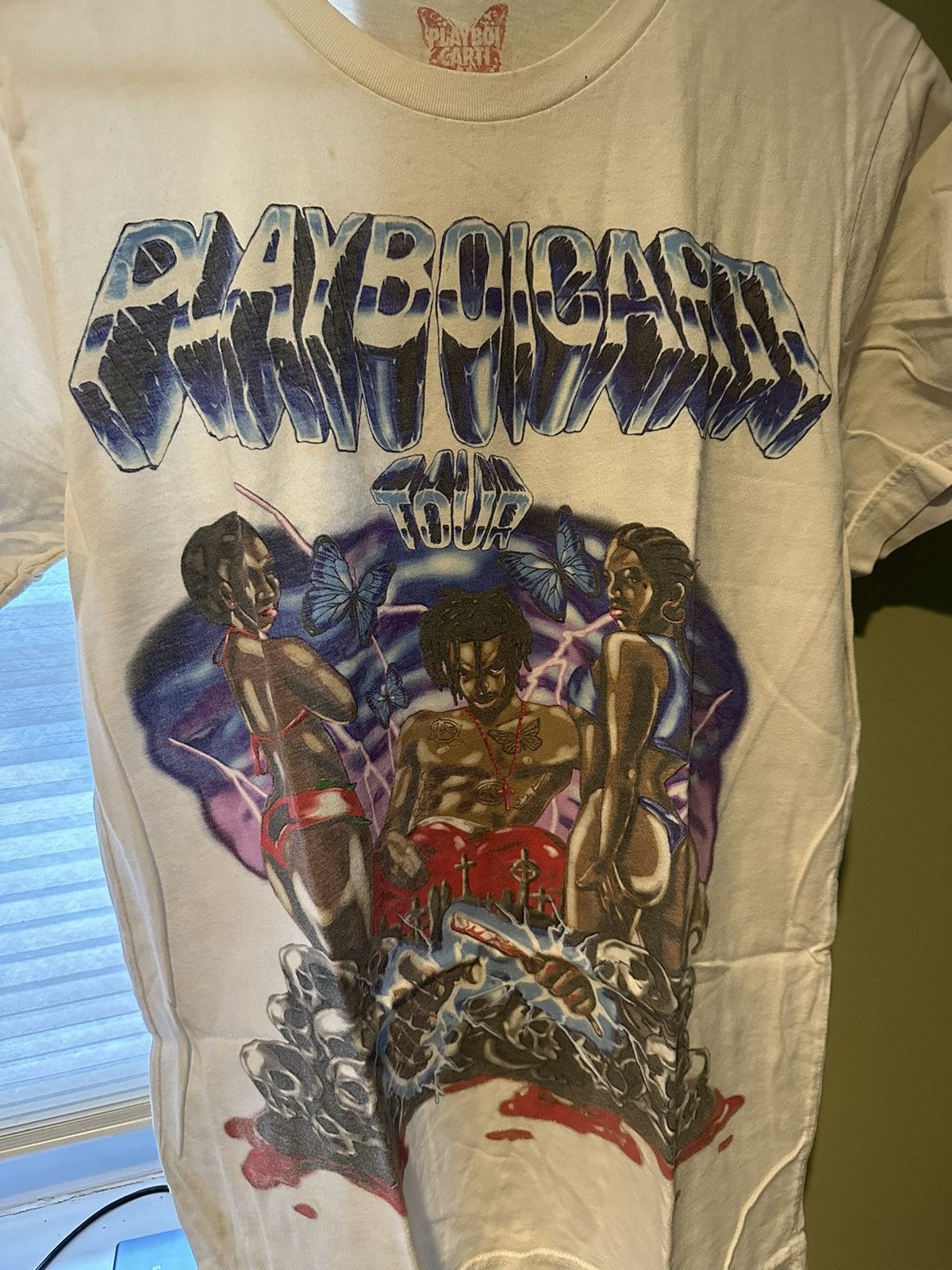 Vintage Playboi Carti Airbrush Tour Shirt | Grailed