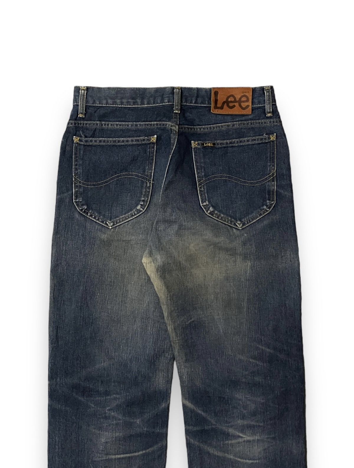 Japanese Brand × Lee × Vintage Men Jean Lee Rider 1014 Dirty Distressed Straight Loose Size US 30 / EU 46 - 8 Thumbnail