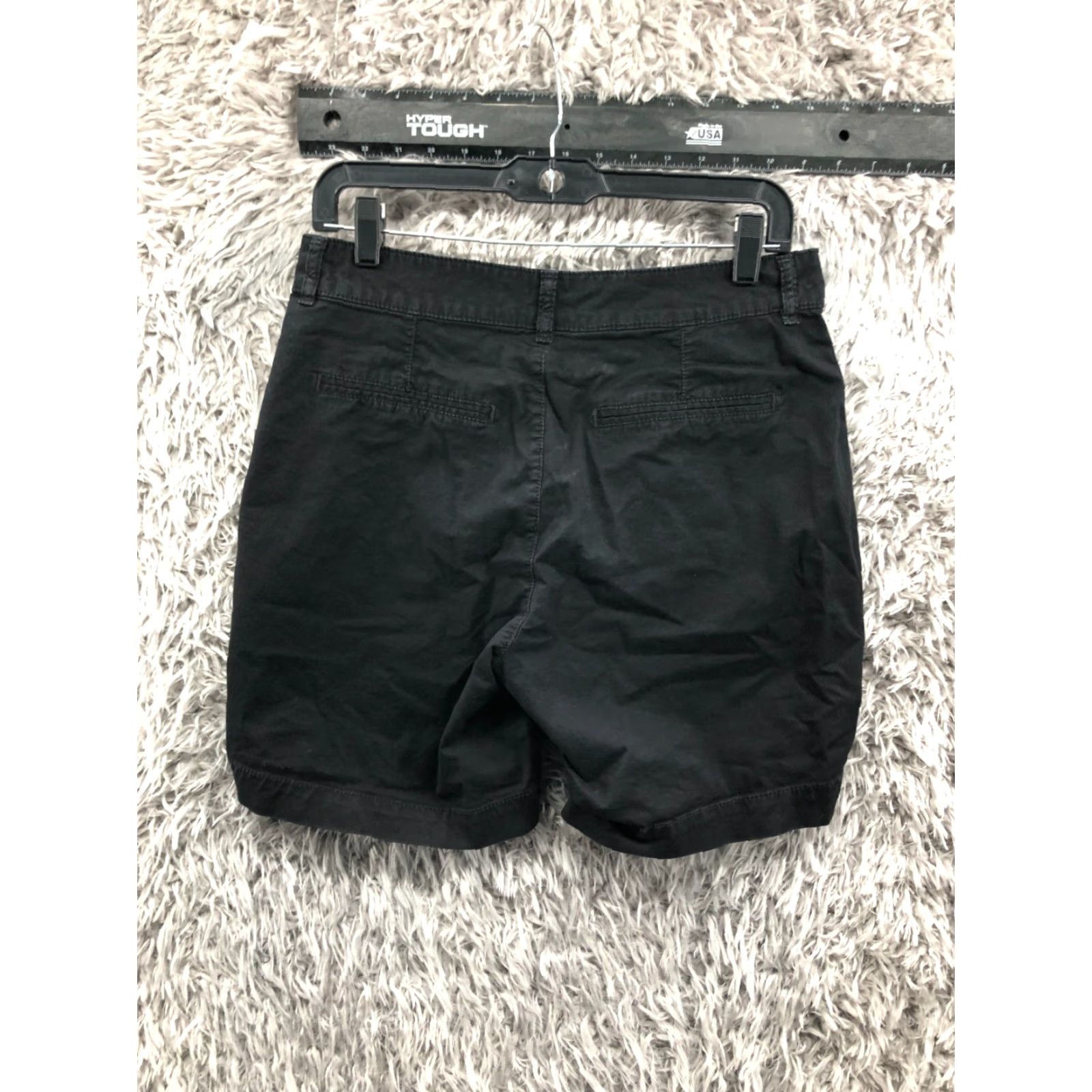 Old Navy Old Navy Womens Shorts Chino Dark Wash Black Size 6 Mid Rise Casual 5-Pocket Everyday Stretch, Regular, Flat Front, Cotton Knit? Size 28" / US 6 / IT 42 - 4 Thumbnail