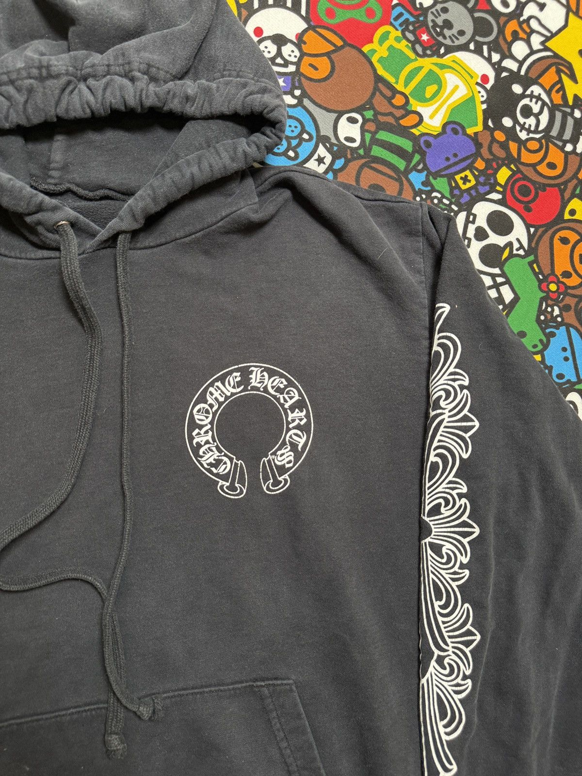 Chrome Hearts Chrome Hearts Floral Horseshoe Logo Pullover Hoodie Size US L / EU 52-54 / 3 - 3 Thumbnail