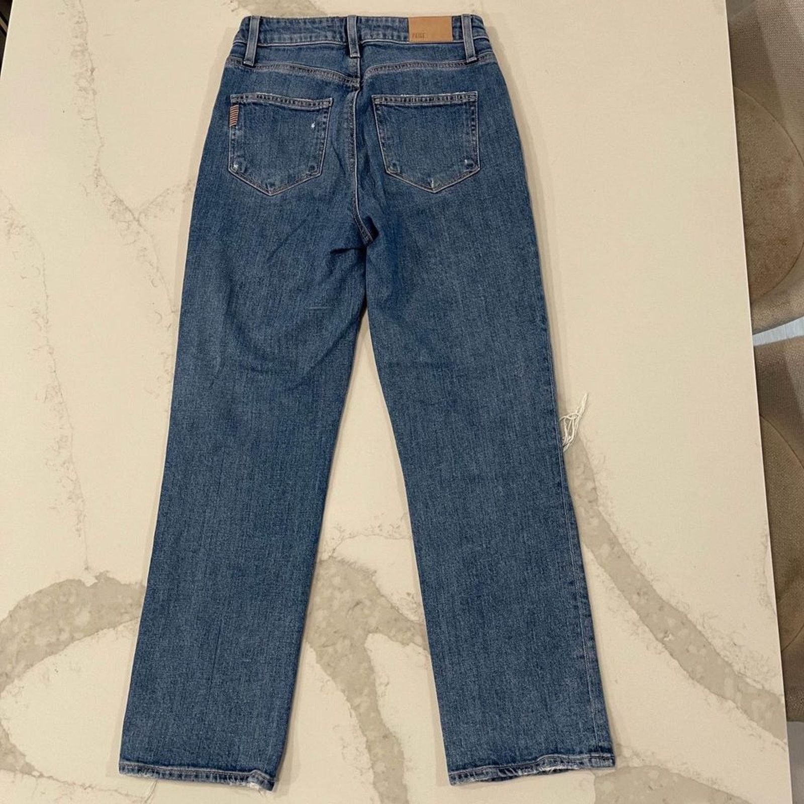 Paige Paige Sarah Straight Ankle Button Fly Denim Jeans Women's 25 Size 25" / US 0 / IT 36 - 5 Thumbnail