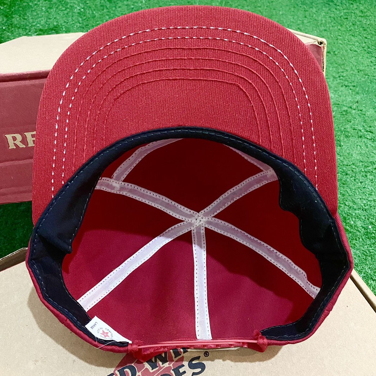 Other VINTAGE RED WING SHOES Halfmoon 5-Panel Trucker Cap 80s USA Size ONE SIZE - 8 Thumbnail