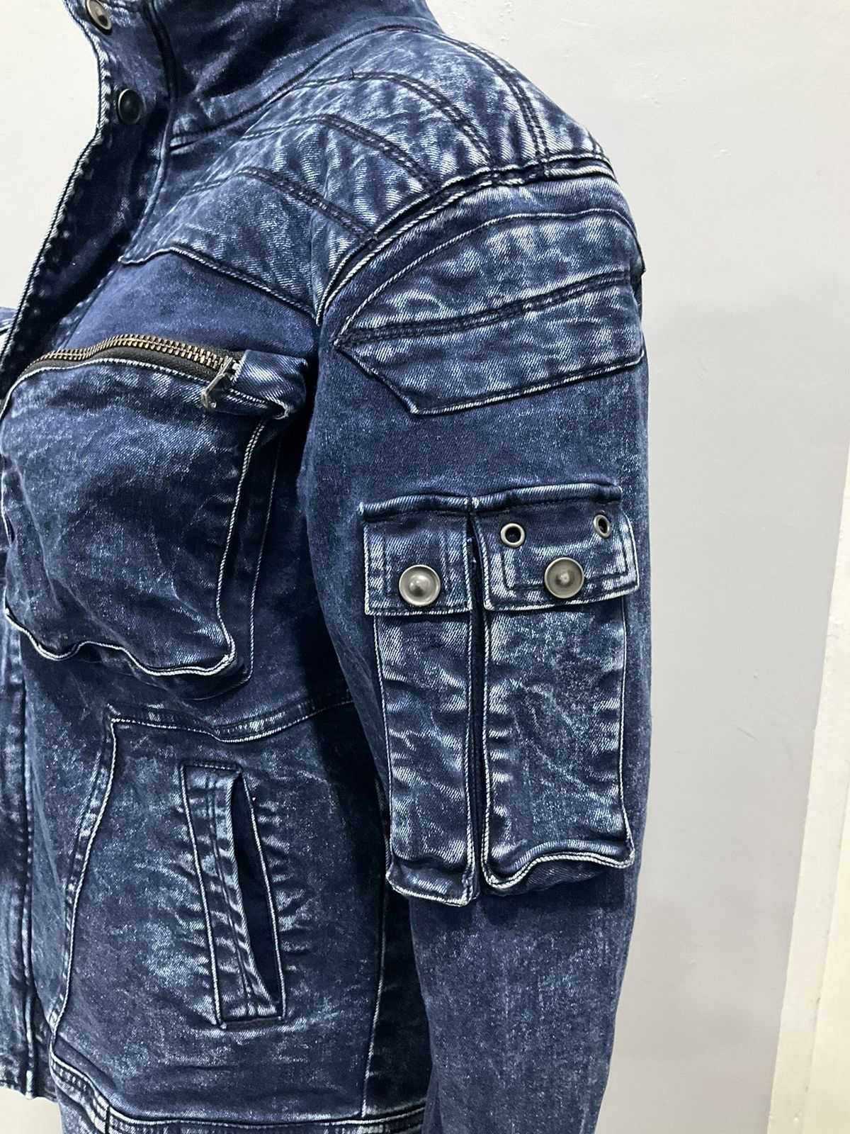 If Six Was Nine × Japanese Brand × Le Grande Bleu (L.G.B.) Rare Jacket Biker Denim Japan Brand Size S / US 4 / IT 40 - 9 Thumbnail