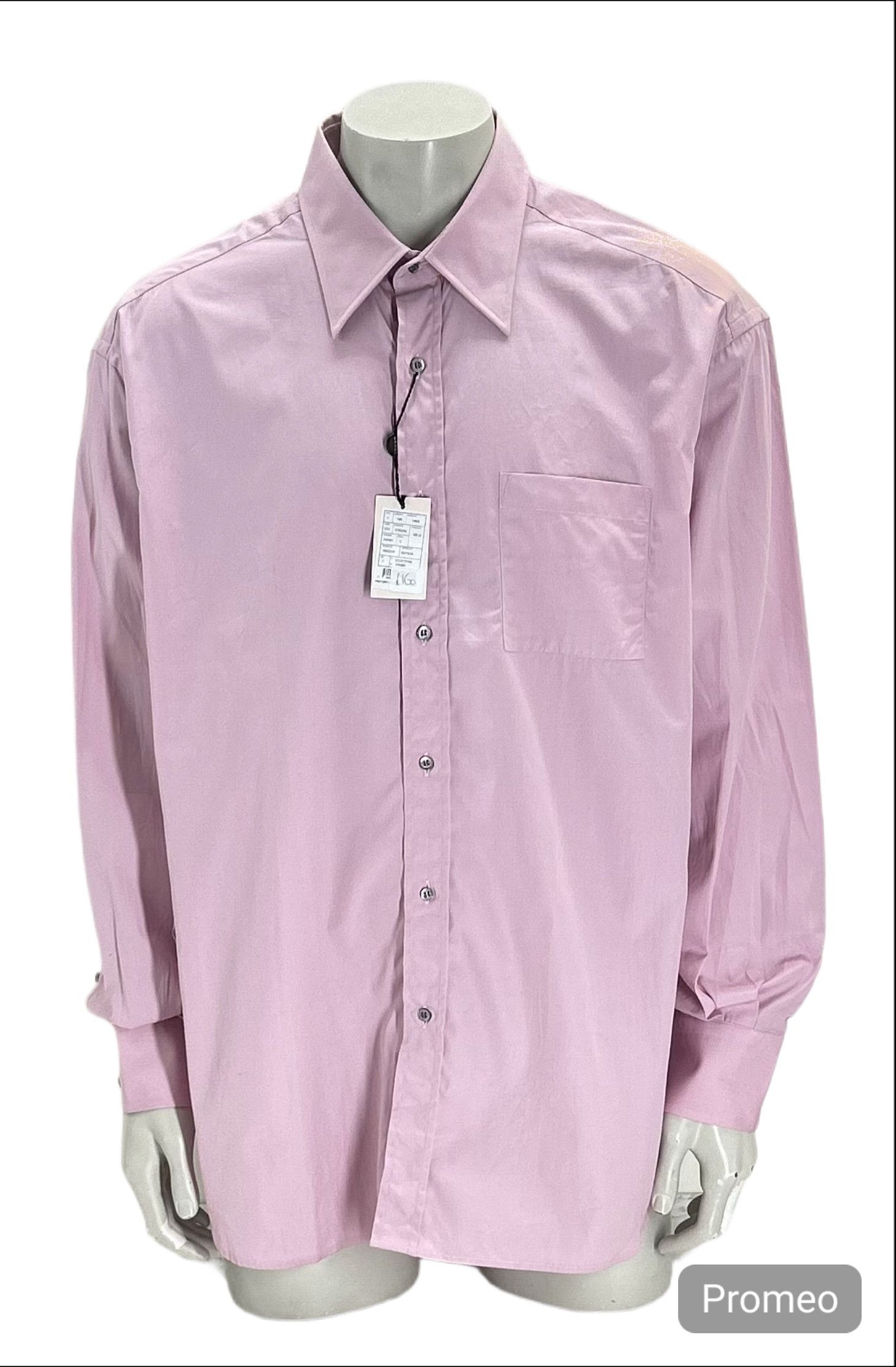 Gucci Dusty Pink Classic Dress Shirt With Double ButtonCuffs