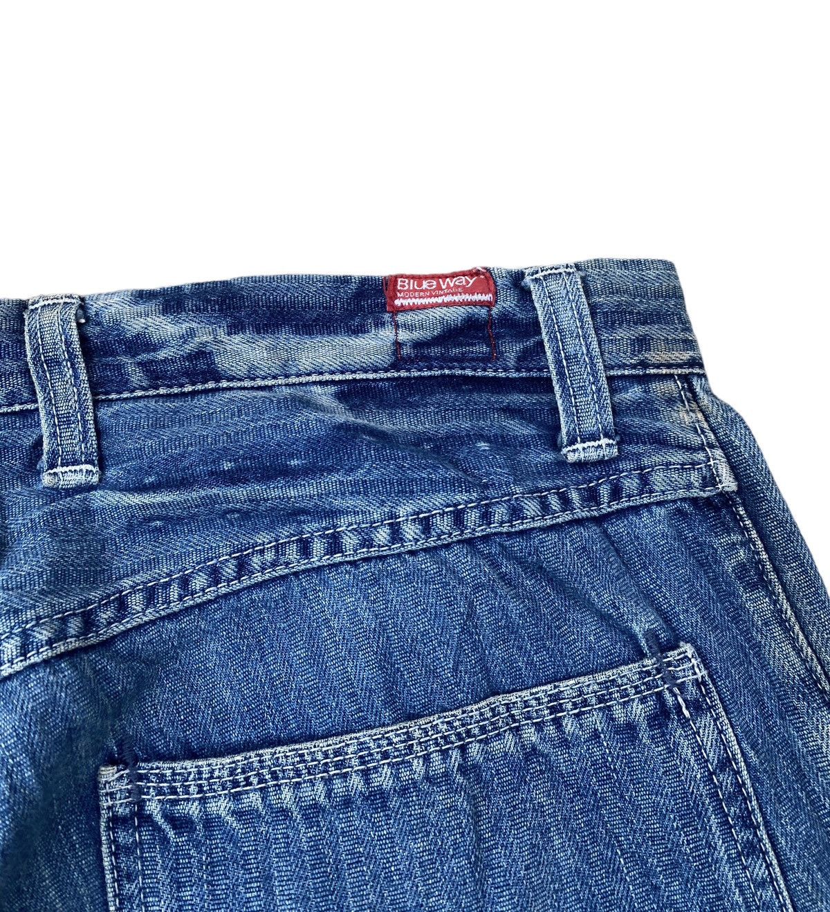 Japanese Brand Vintage Blue Way Faded Pant Size US 34 / EU 50 - 8 Thumbnail
