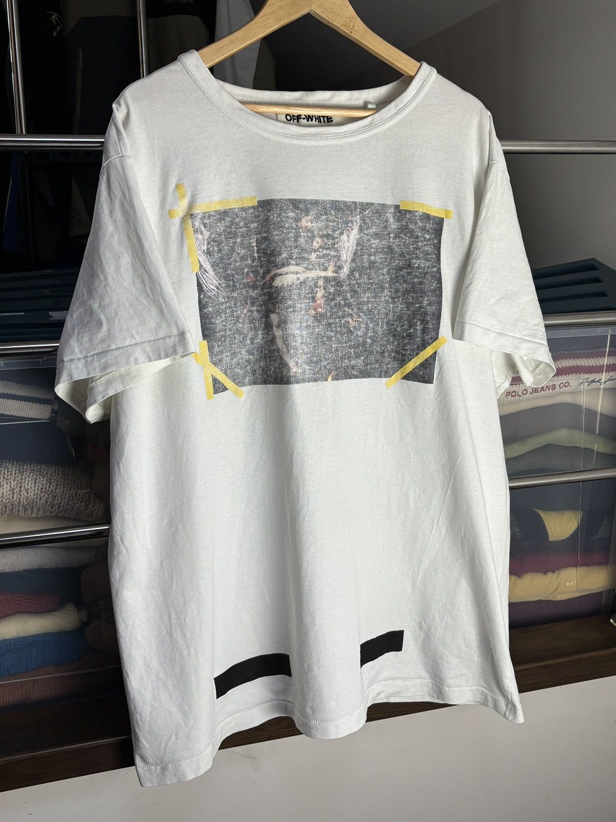 Off-White Off-White Vintage Caravaggio Rare T-Shirt Size US XL / EU 56 / 4 - 2 Thumbnail