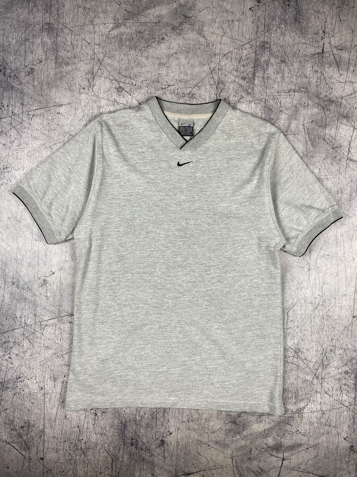 Nike × Vintage Vintage Nike Dril Y2K Center Logo Tee T Shirt Size US M / EU 48-50 / 2 - 2 Thumbnail