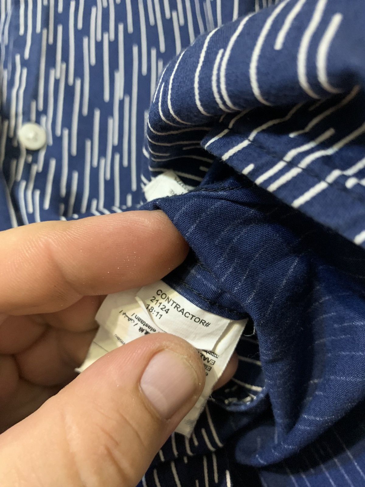 Neil Barrett Neil Barrett Men’s Blue Shirt Button Up Made in Italy Size US S / EU 44-46 / 1 - 9 Thumbnail