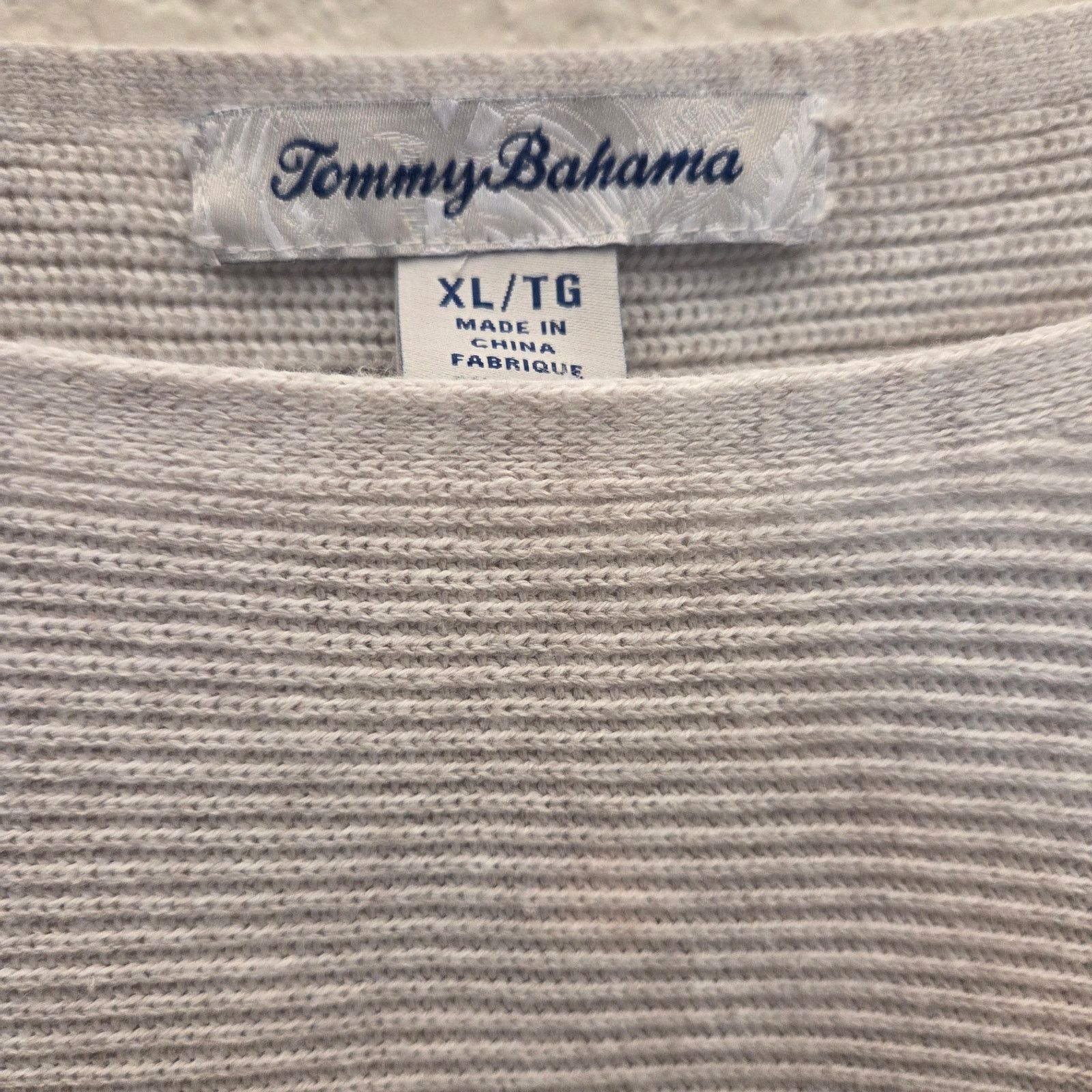 Tommy Bahama Tommy Bahama Bonita Dolman Sleeve Grey Knit Top - XL Size XL / US 12-14 / IT 48-50 - 9 Thumbnail