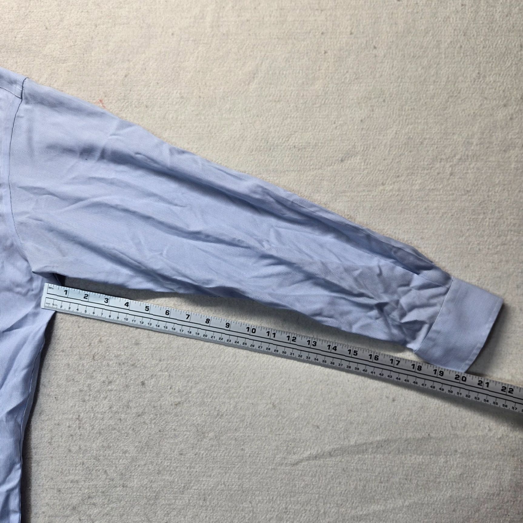 Jos. A. Bank Jos A Bank Shirt Button-Up Striped Long Sleeve 15.5 34 Blue Cotton Men Regular Travel Business Casual Workwear Vintage No Size US M / EU 48-50 / 2 - 5 Thumbnail