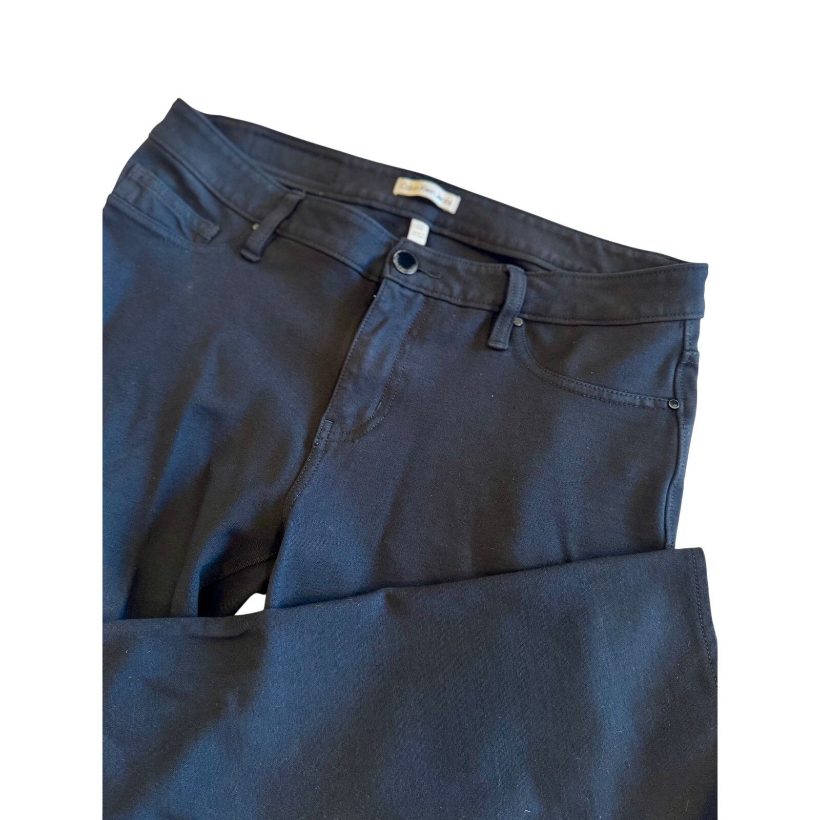 Calvin Klein Calvin Klein Black Super Stretch Pants – Size 10 Size 32" / US 10 / IT 46 - 2 Thumbnail