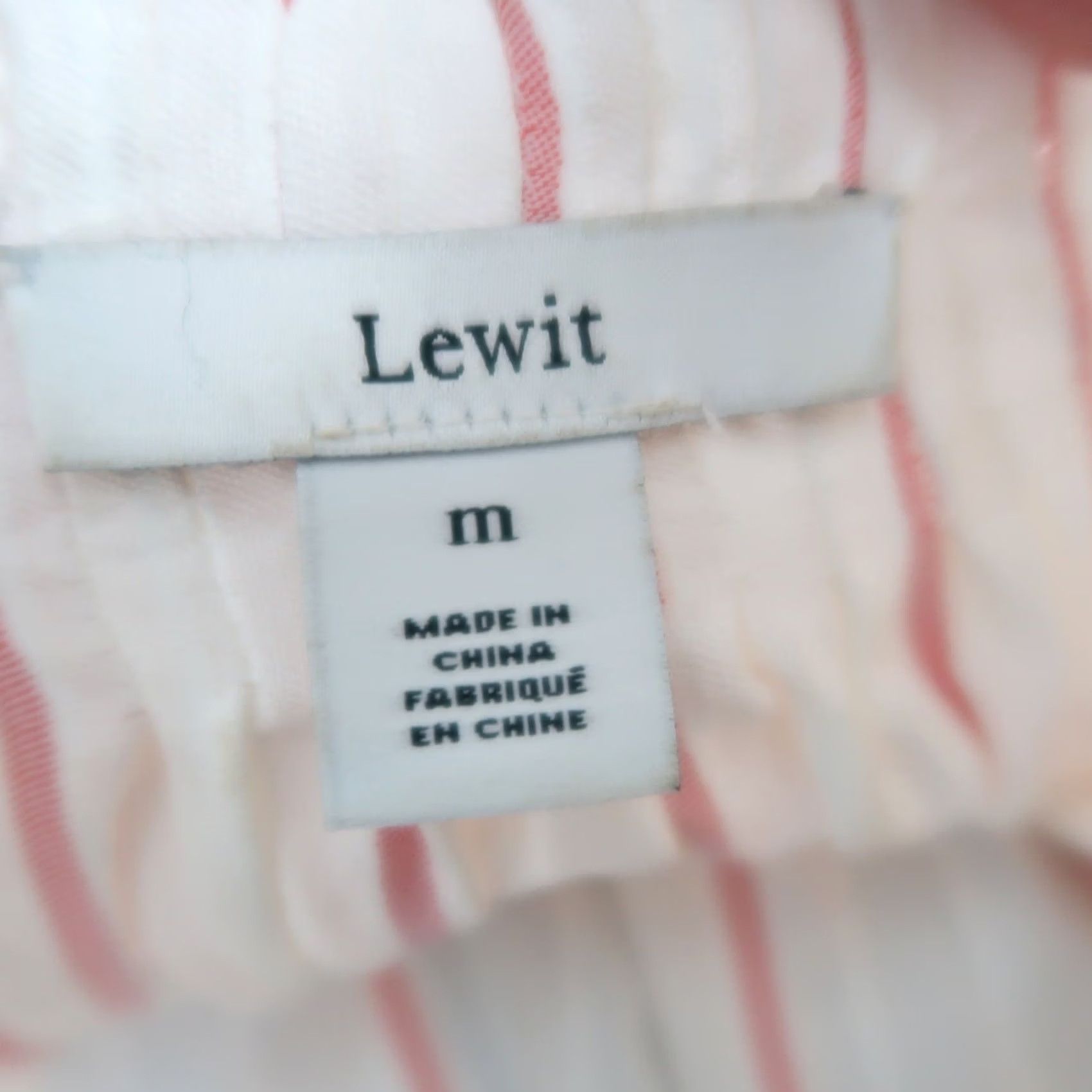 Vintage Lewit Blouse Shirt Off-Shoulder White Red Stripe Puff Sleeve M Womens Regular Size N/A Size M / US 6-8 / IT 42-44 - 5 Thumbnail