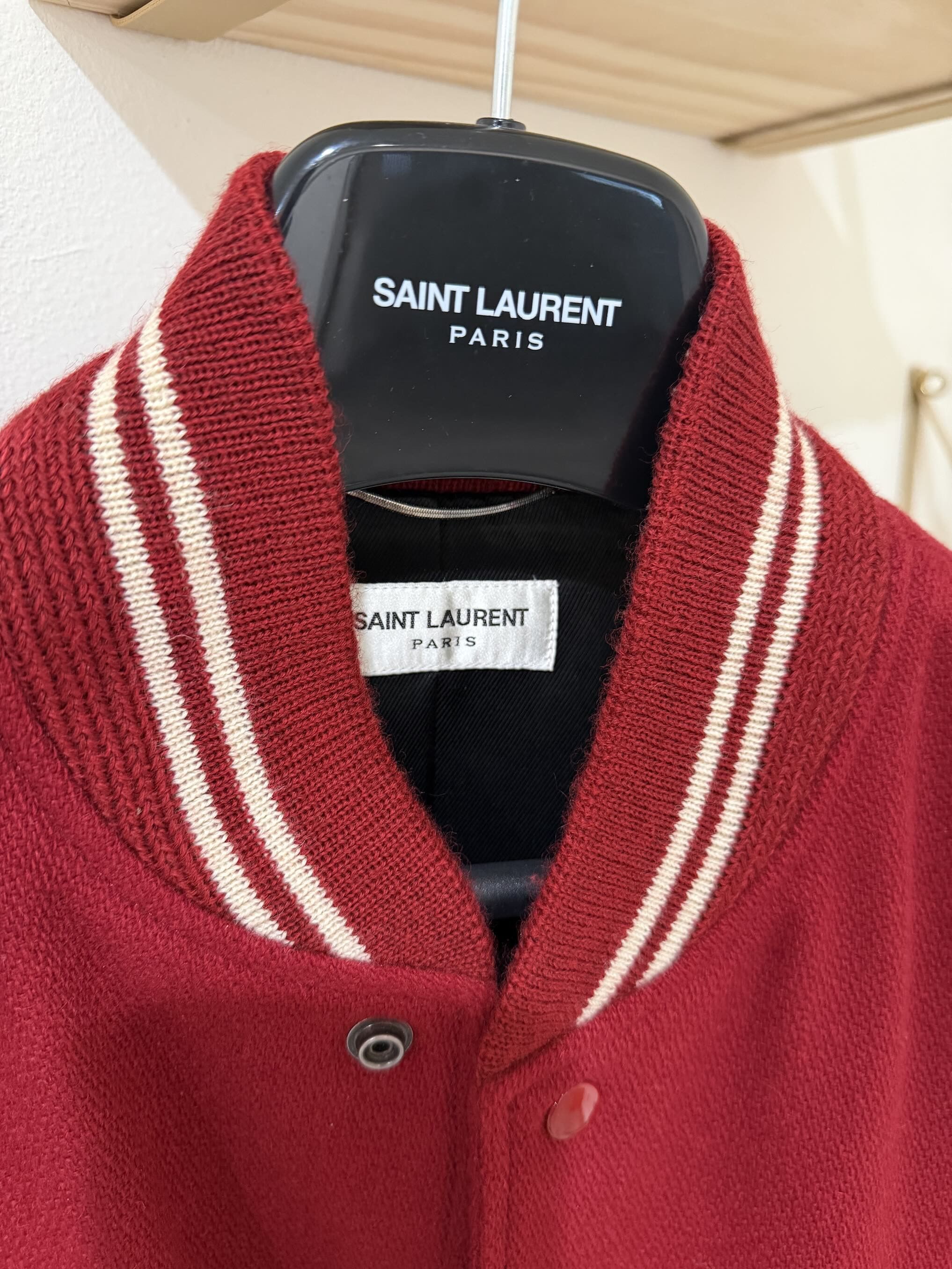 Saint Laurent Paris Saint Laurent Paris Teddy Jacket by Hedi Slimane Sz 52 Size US L / EU 52-54 / 3 - 5 Thumbnail
