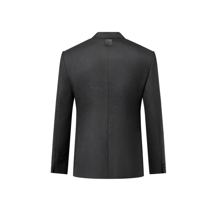 Louis Vuitton Double-Breasted Cashmere and Wool Blend Pont Neuf Jacket Size 52L - 4 Thumbnail