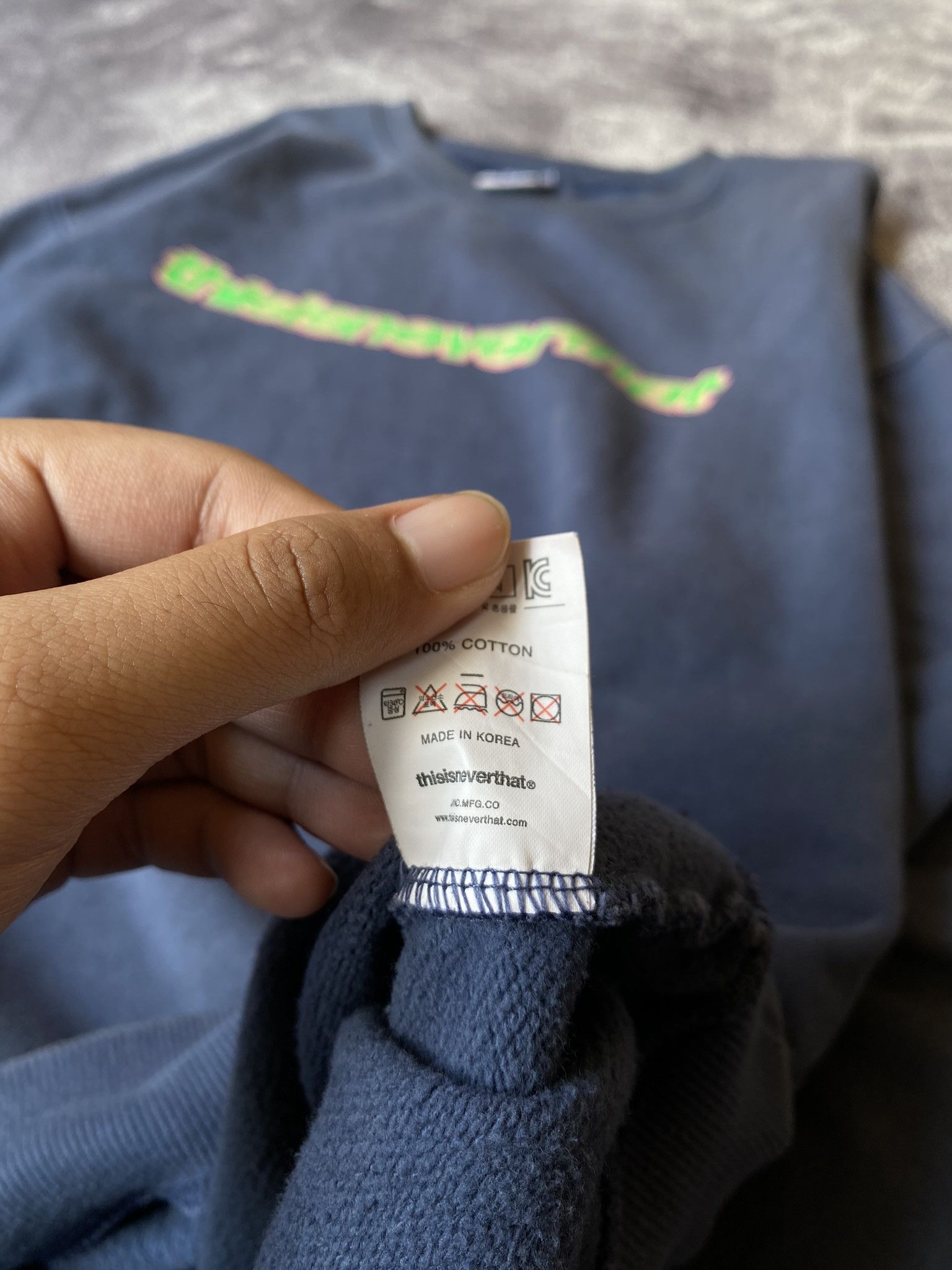 Vintage × thisisneverthat Thisisneverthat Faded Sweatshirt Size US L / EU 52-54 / 3 - 4 Thumbnail