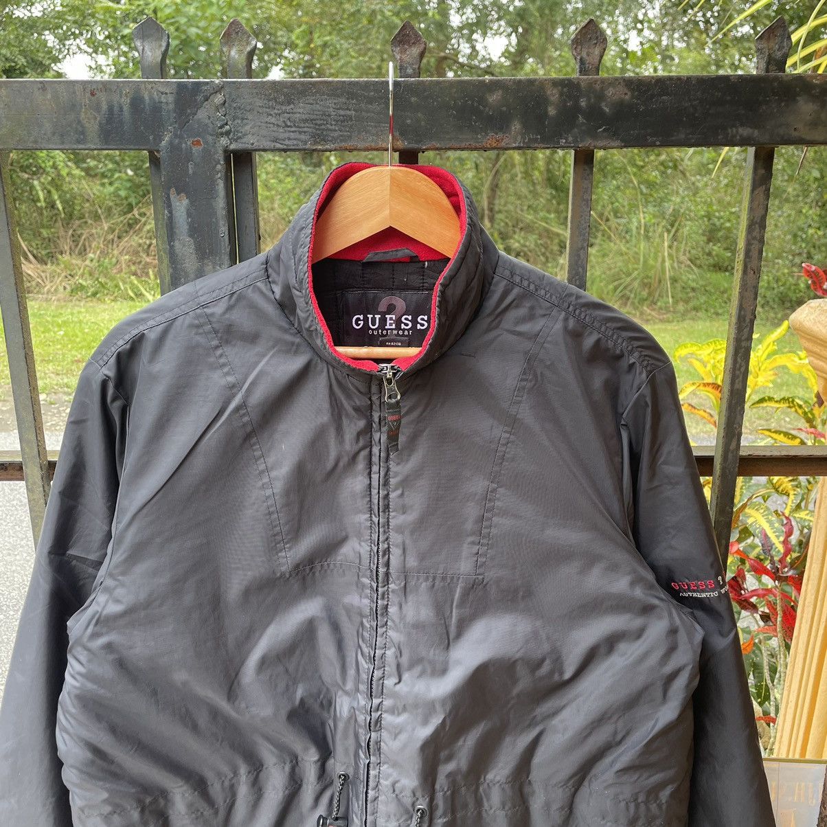 Guess × Vintage 🔥Vintage 90s Guess Full Zipper Puffer Light Jacket Size US M / EU 48-50 / 2 - 4 Thumbnail