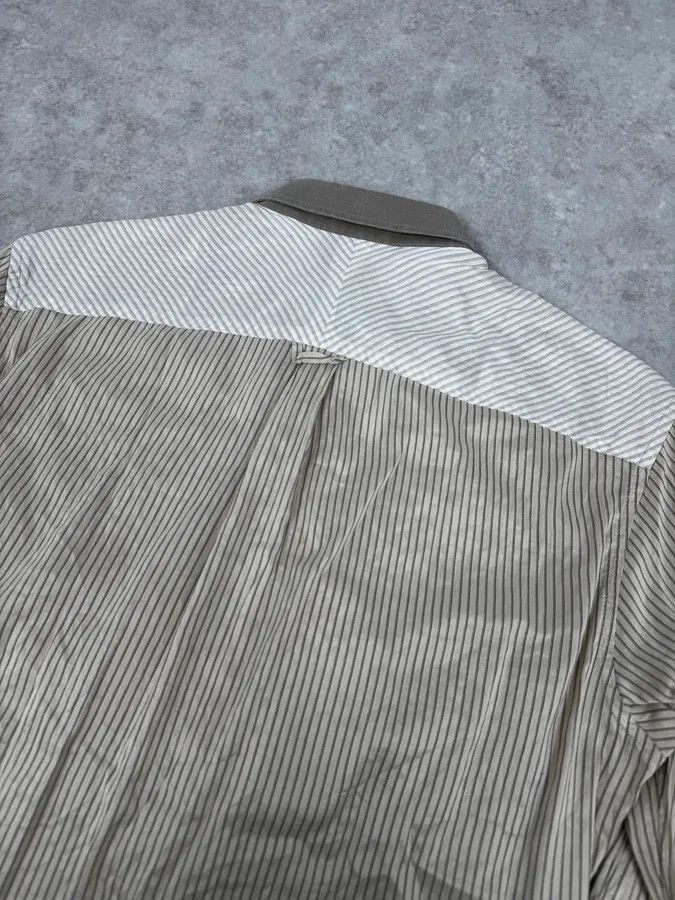 Kenzo 1990s Kenzo Beige & Light Green Patchwork Vest Shirt Size US S / EU 44-46 / 1 - 7 Thumbnail