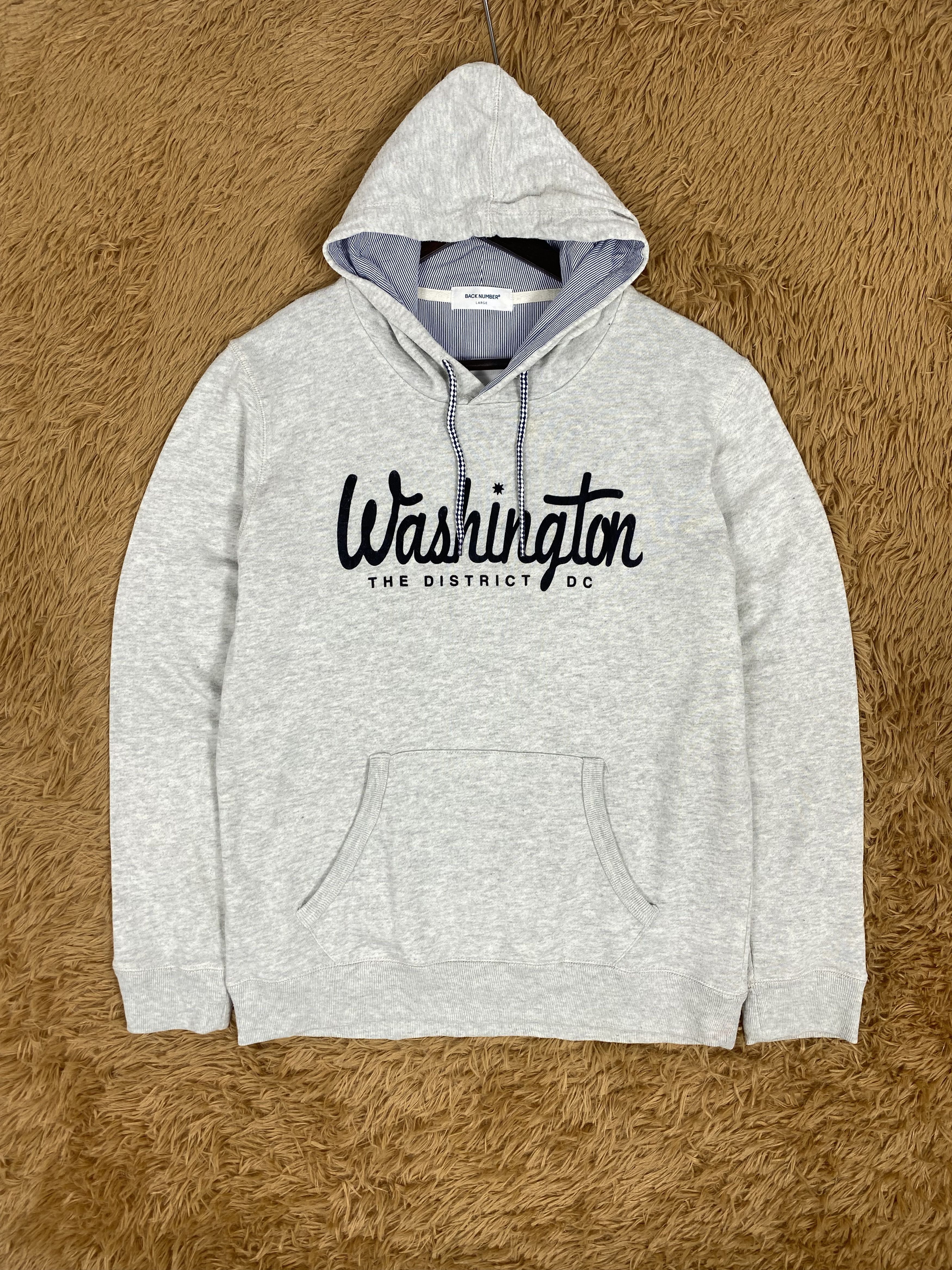 Japanese Brand Vintage Back Number Washington Hoodie Size US S / EU 44-46 / 1 - 1 Thumbnail