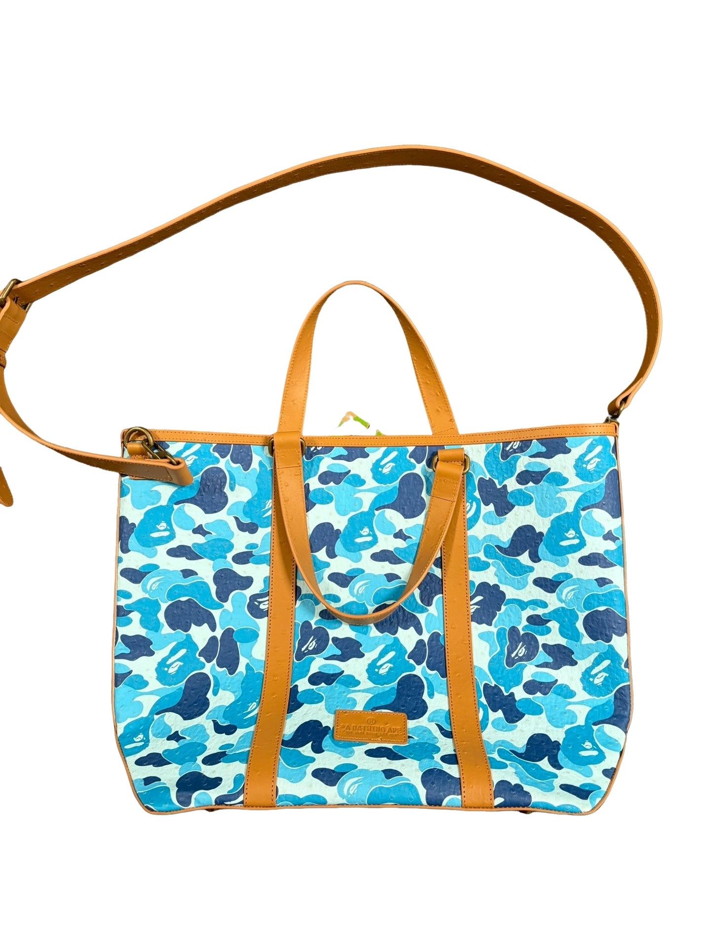 Bape A Bathing Ape Blue Camo Tote Bag ONE SIZE Size ONE SIZE - 1 Thumbnail