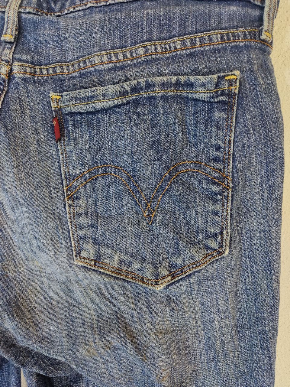 Levi's vintage levis 505 straight leg denim nice design Size 33" - 6 Thumbnail