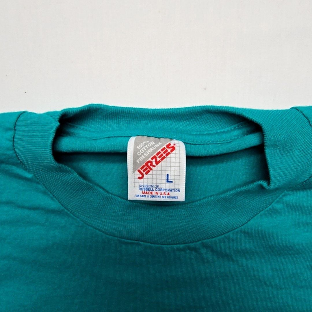 Jerzees Vintage Arizona Cactus Tee Floral Turquoise Blue L Shirt Size US L / EU 52-54 / 3 - 4 Thumbnail