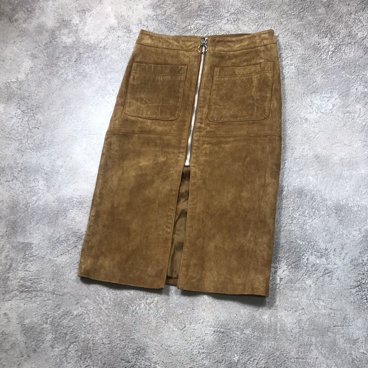 Japanese Brand vintage maxi skirt japan suede style avant garde y2k Size 28" / US 6 / IT 42 - 3 Thumbnail