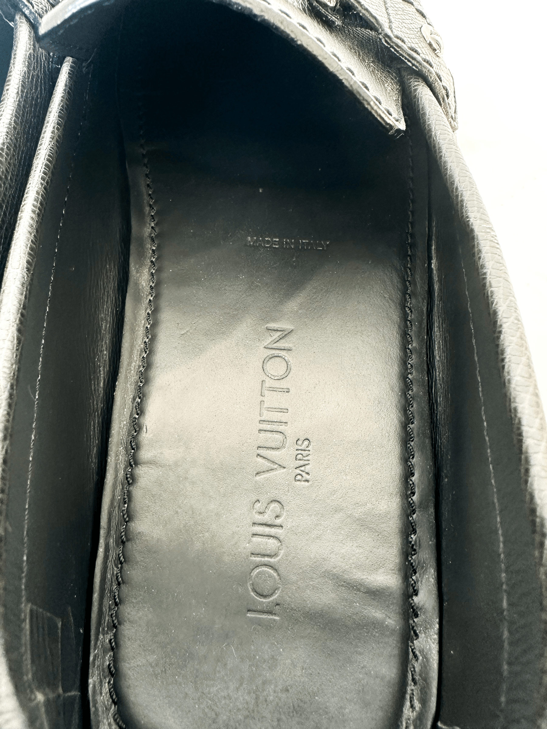 Louis Vuitton Louis Vuitton Dark Navy Logo Loafers Size US 11 / EU 44 - 7 Thumbnail