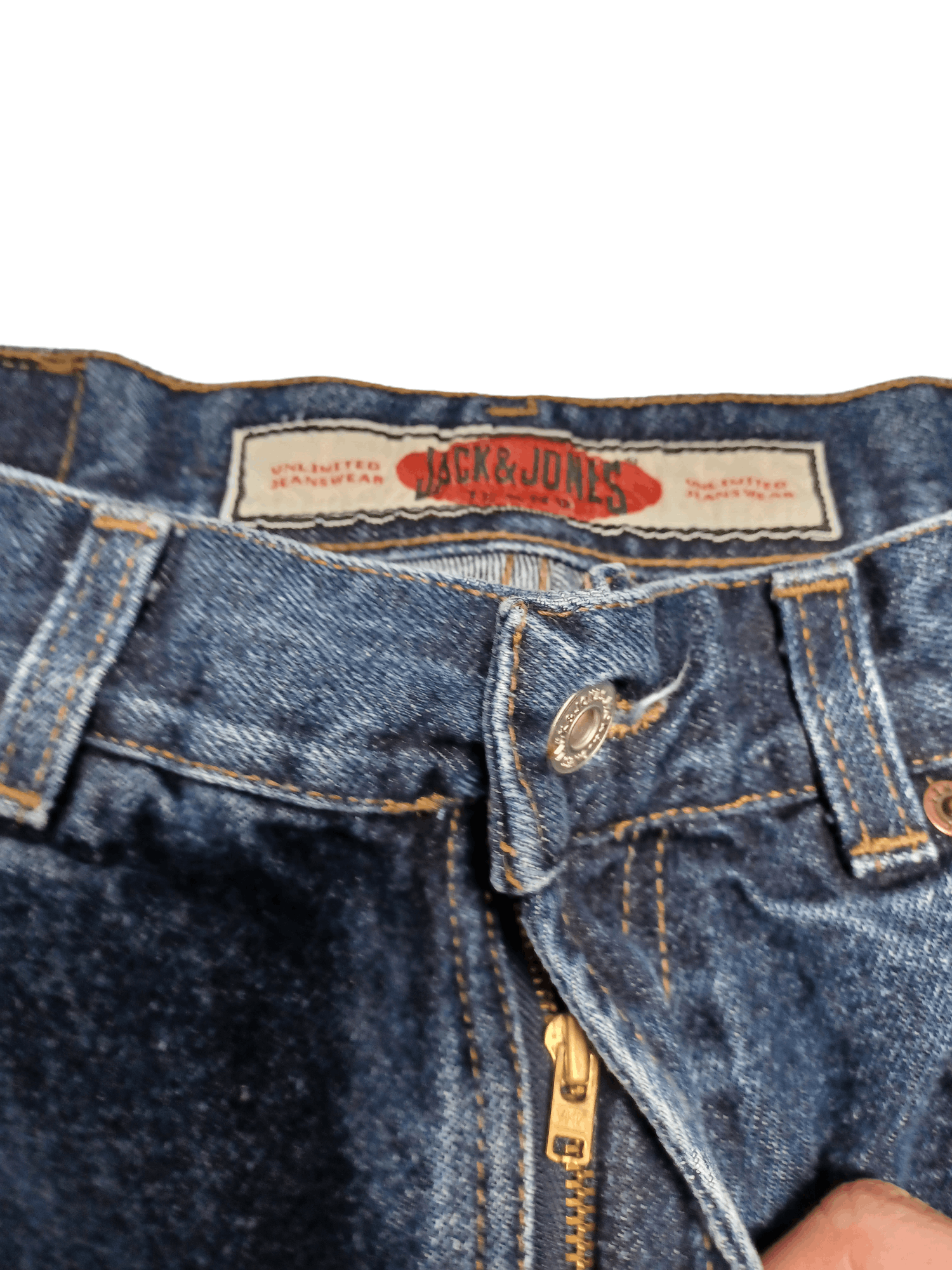 Jack & Jones MADE IN ITALY VINTAGE HEAVY COTTON BAGGY JEANS RAP Y2K Size US 36 / EU 52 - 3 Thumbnail