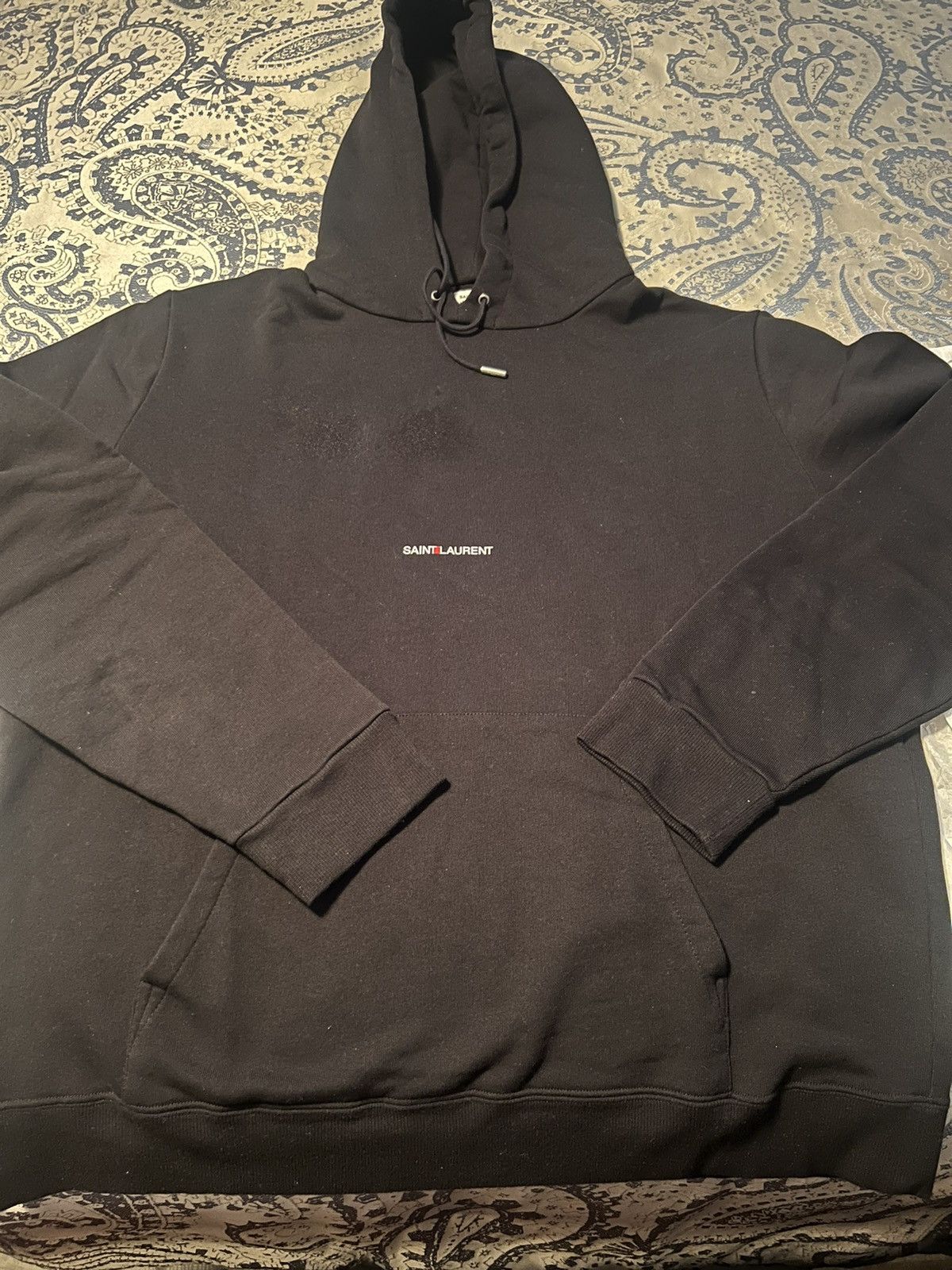 image of YVES Saint Laurent Hoodie in Black, Men's (Size XL)