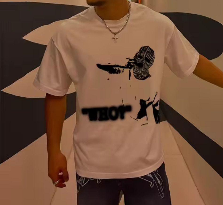 Other Y2K Streetwear Korean Retro Hip Hop Boy Print White T-Shirt Size US XL / EU 56 / 4 - 2 Thumbnail