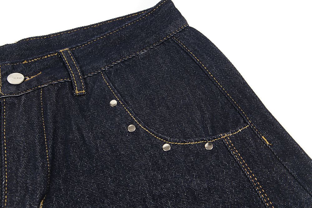 Jean American retro men's loose casual plaid curved jeans Size US 32 / EU 48 - 4 Thumbnail