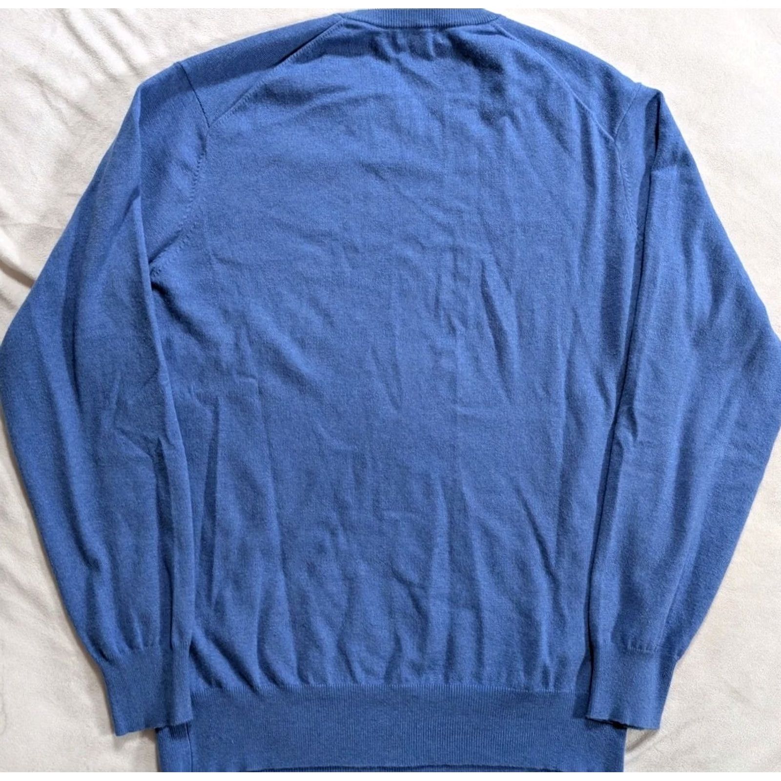 Peter Millar Peter Millar Sweater Shirt Mens V-Neck Blue Silk /Cashmere/Cotton Knit Embroidered Logo Regular XS? Size US M / EU 48-50 / 2 - 7 Thumbnail